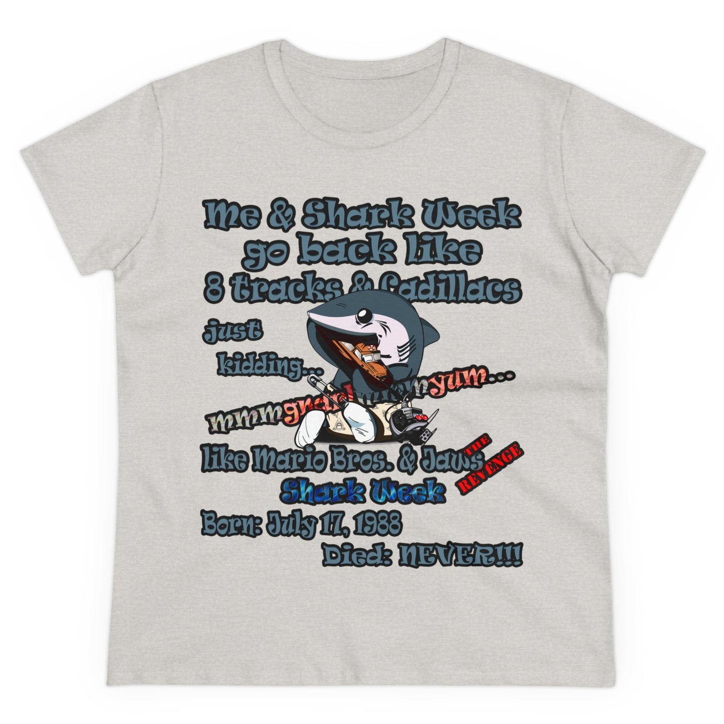 shark week - Women's Midweight Cotton Tee