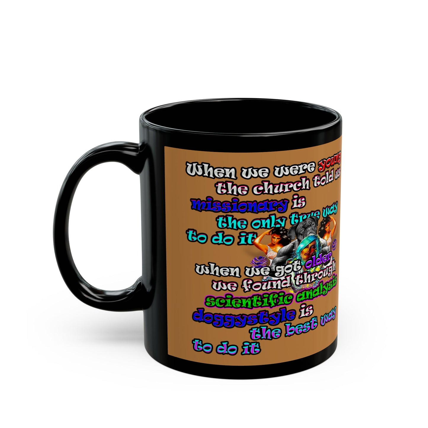 doggystyle - Black Mug (light brown)