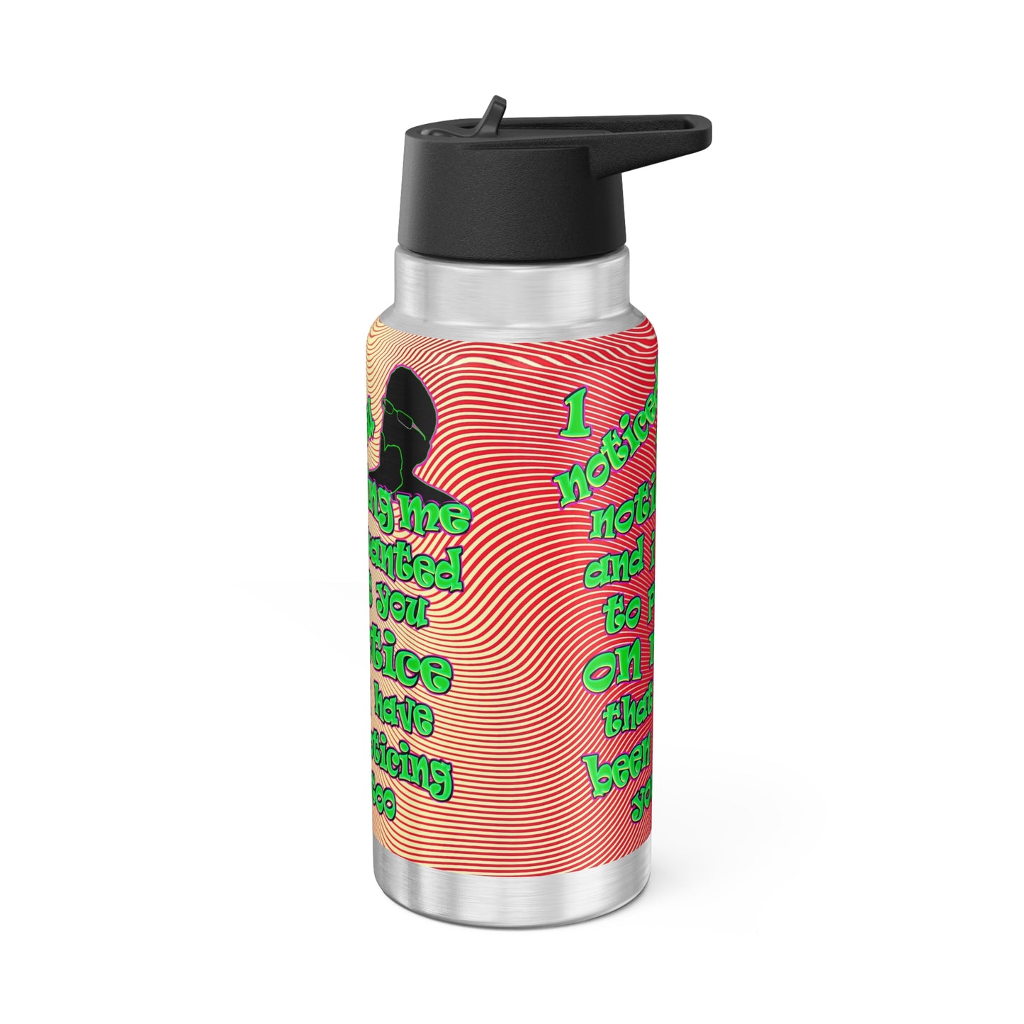 noticed you noticing - Gator Tumbler, 32oz (yellow-orange wave)
