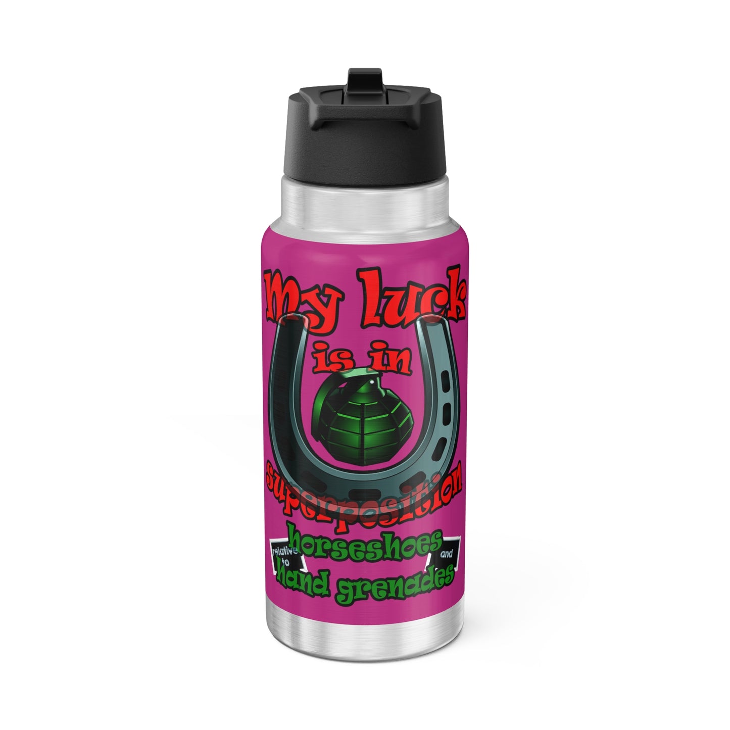 my luck - Gator Tumbler, 32oz (pink)