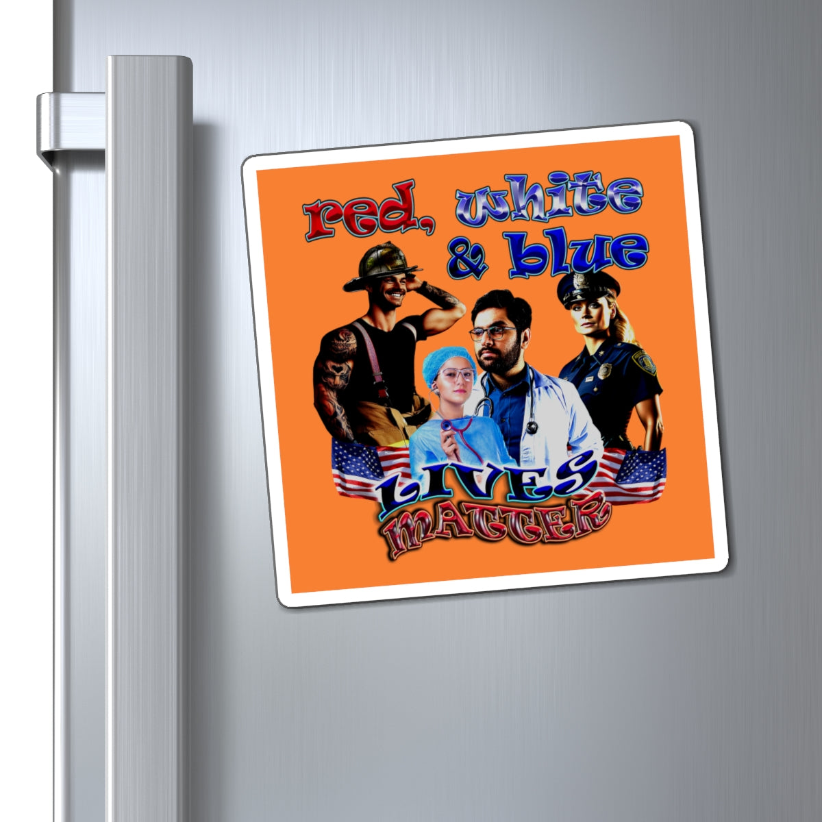 rw&b lives matter - Magnets - (crusta)