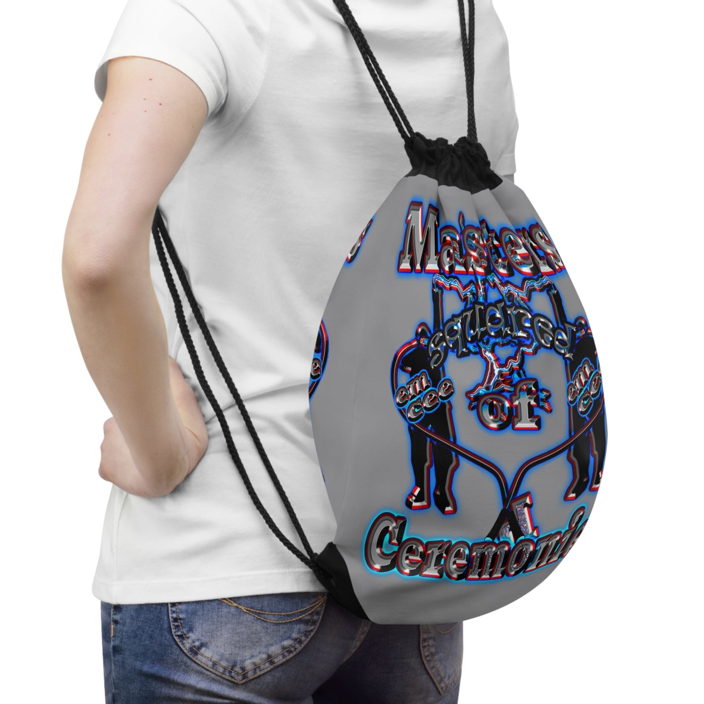 em cee squared - Drawstring Bag (grey)