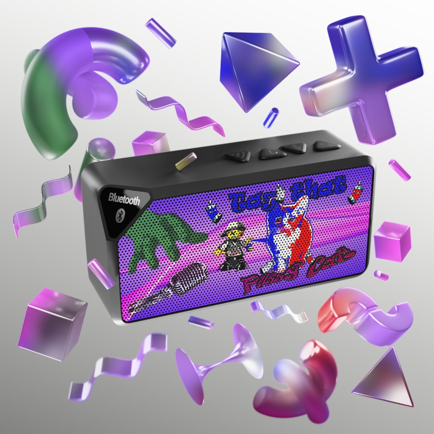 tag that - Jabba Bluetooth Speaker (purple-pink wave)