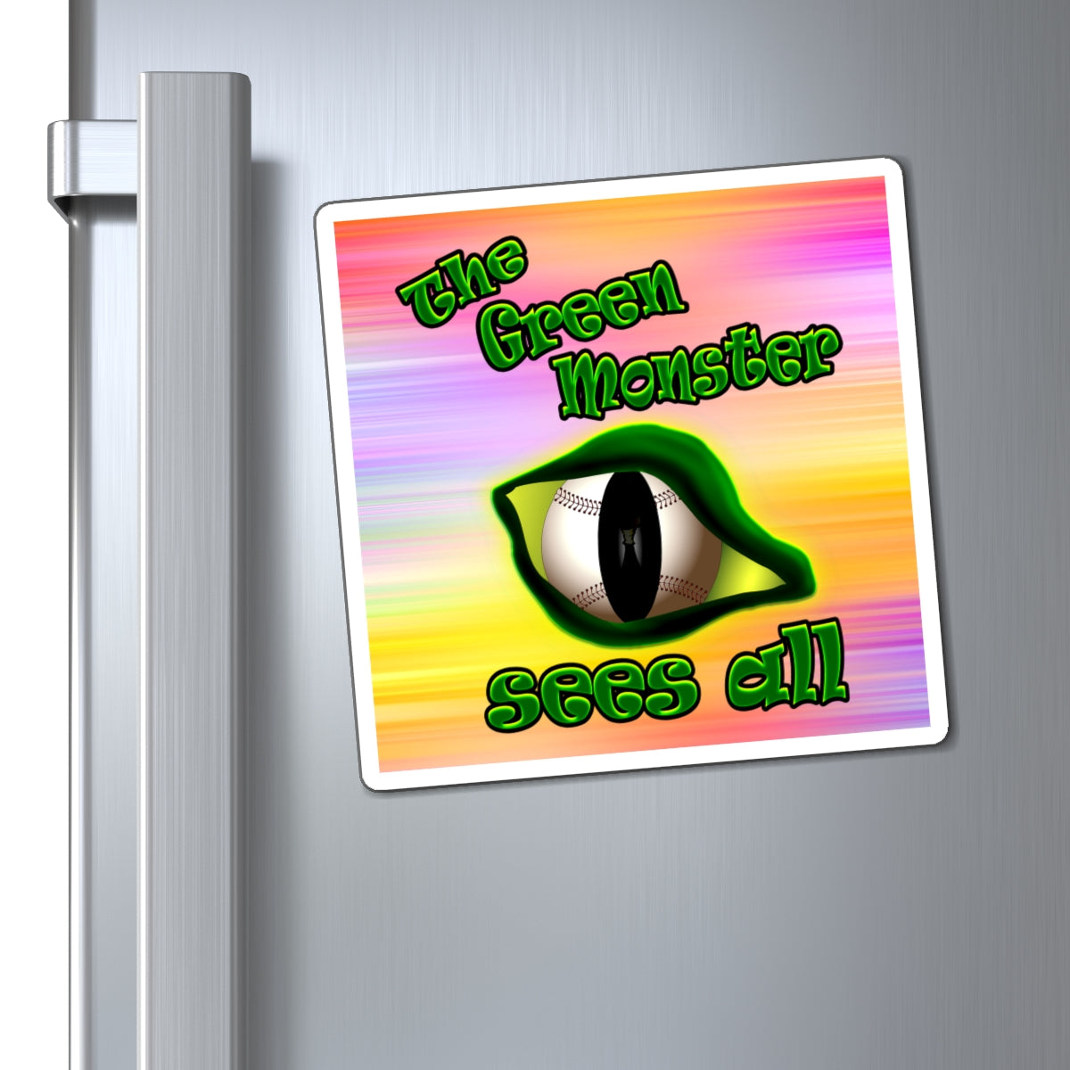 green monster - Magnets - (color blur)
