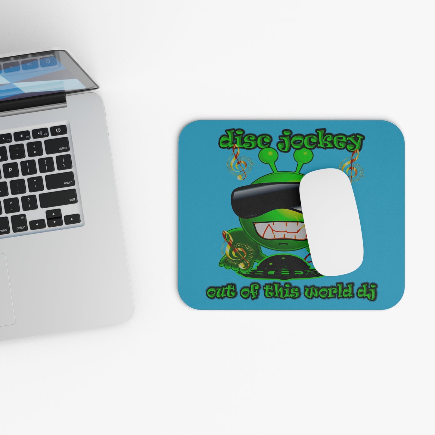disc jockey - Mouse Pad (Rectangle) (turquoise)