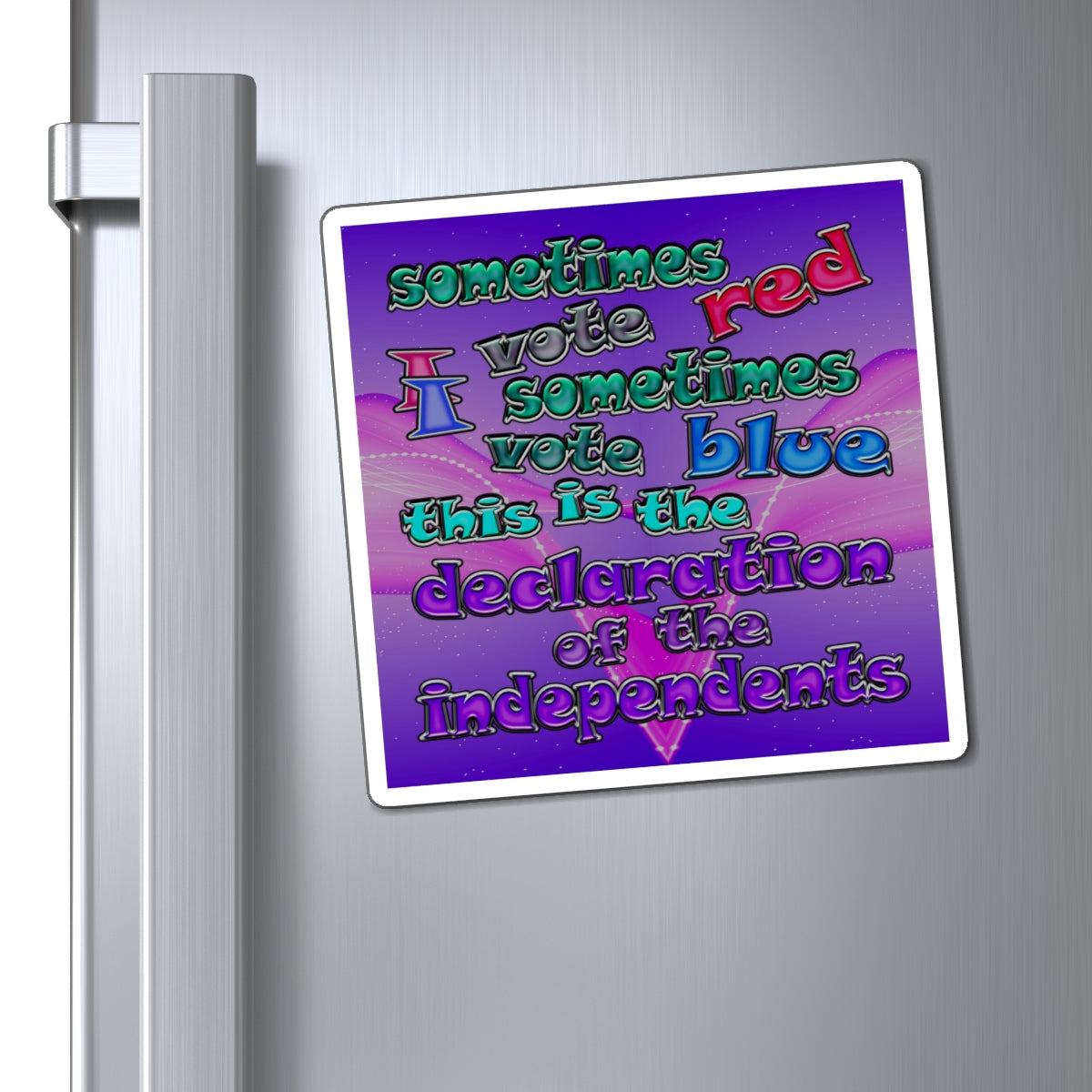 declaration of the independents - Magnets - (purple-pink wave)