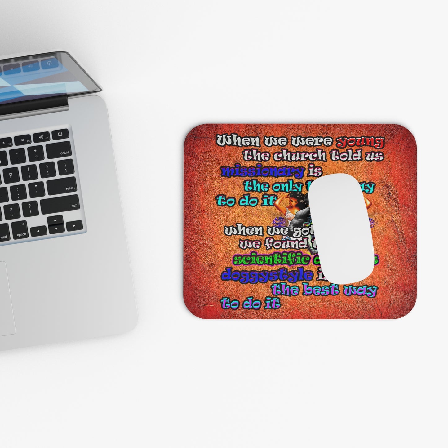 doggystyle - Mouse Pad (Rectangle) (burnt orange)