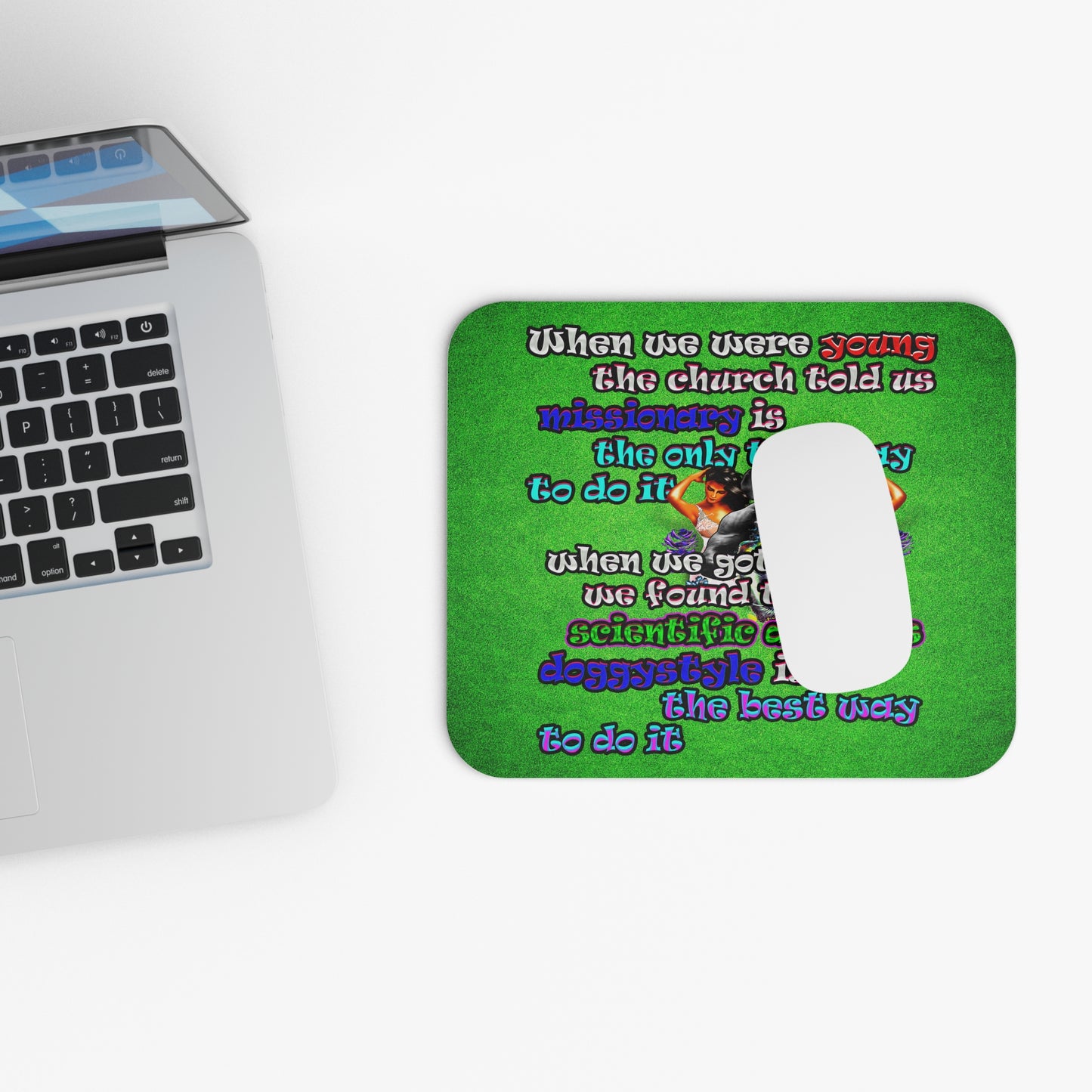 doggystyle - Mouse Pad (Rectangle) (green turf)
