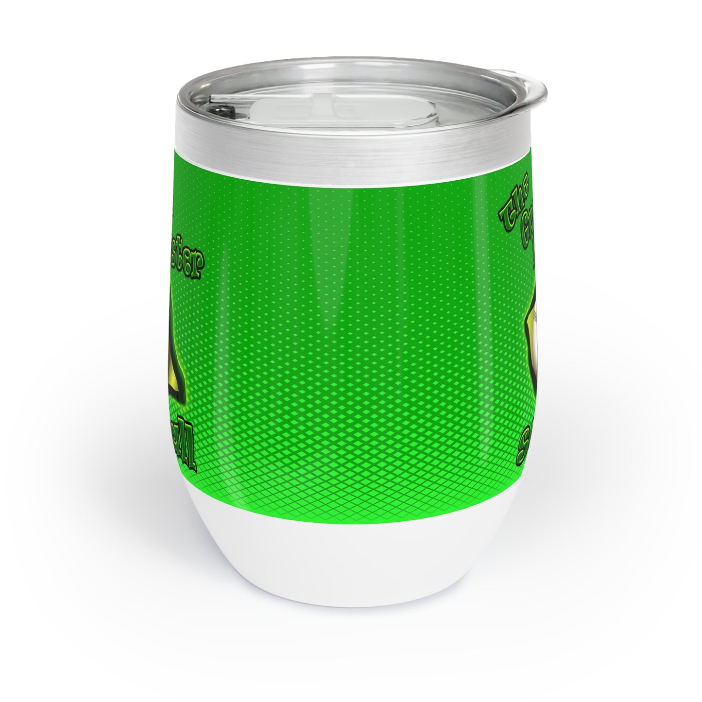 green monster - Chill Wine Tumbler (logo green)
