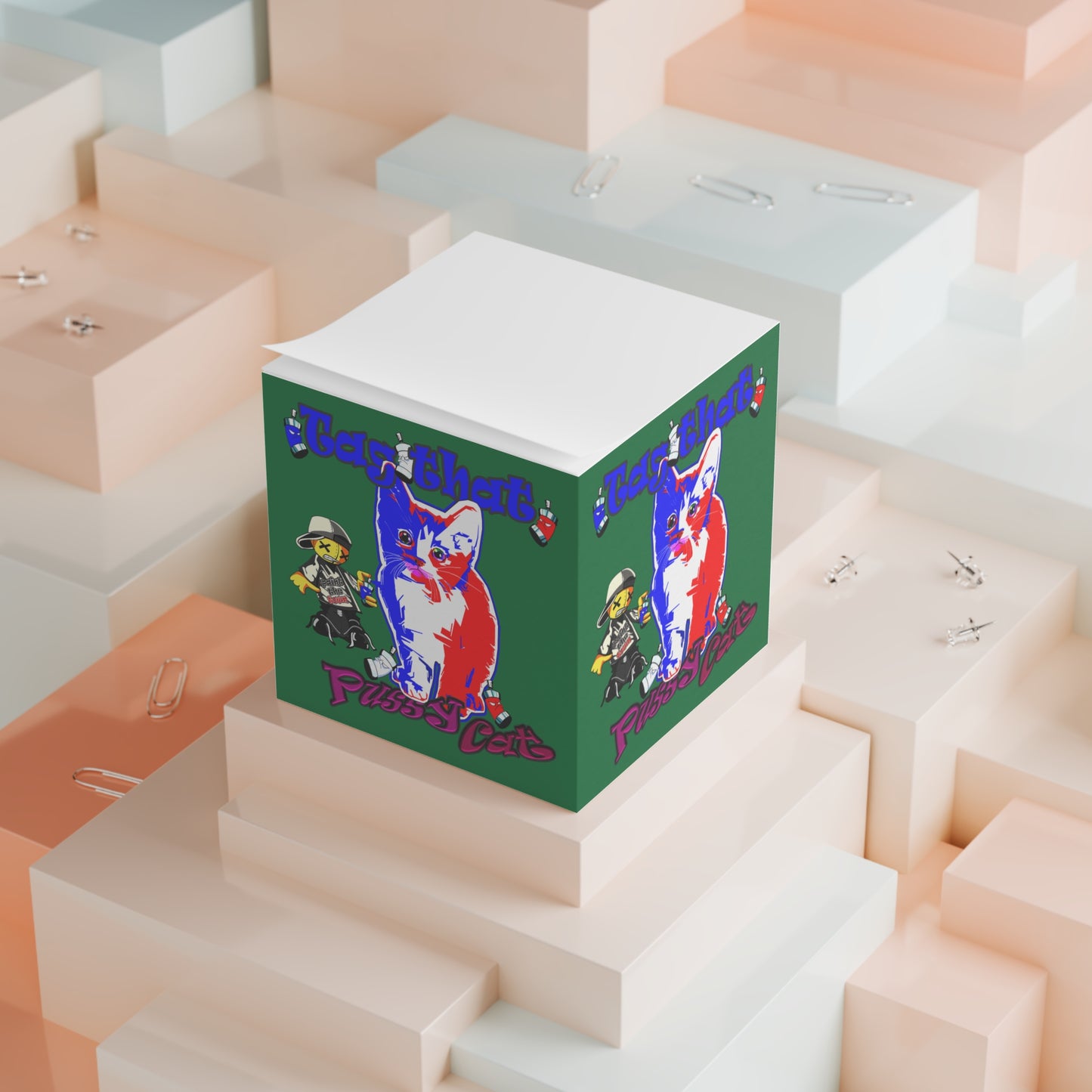 tag that - note cube (dark green)