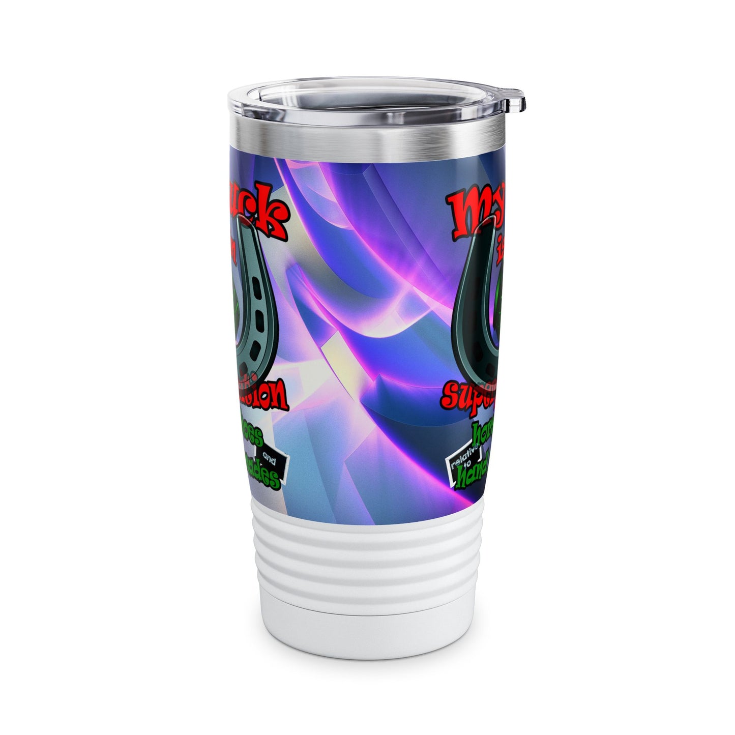 my luck - Ringneck Tumbler, 20oz (grey-pink wave)