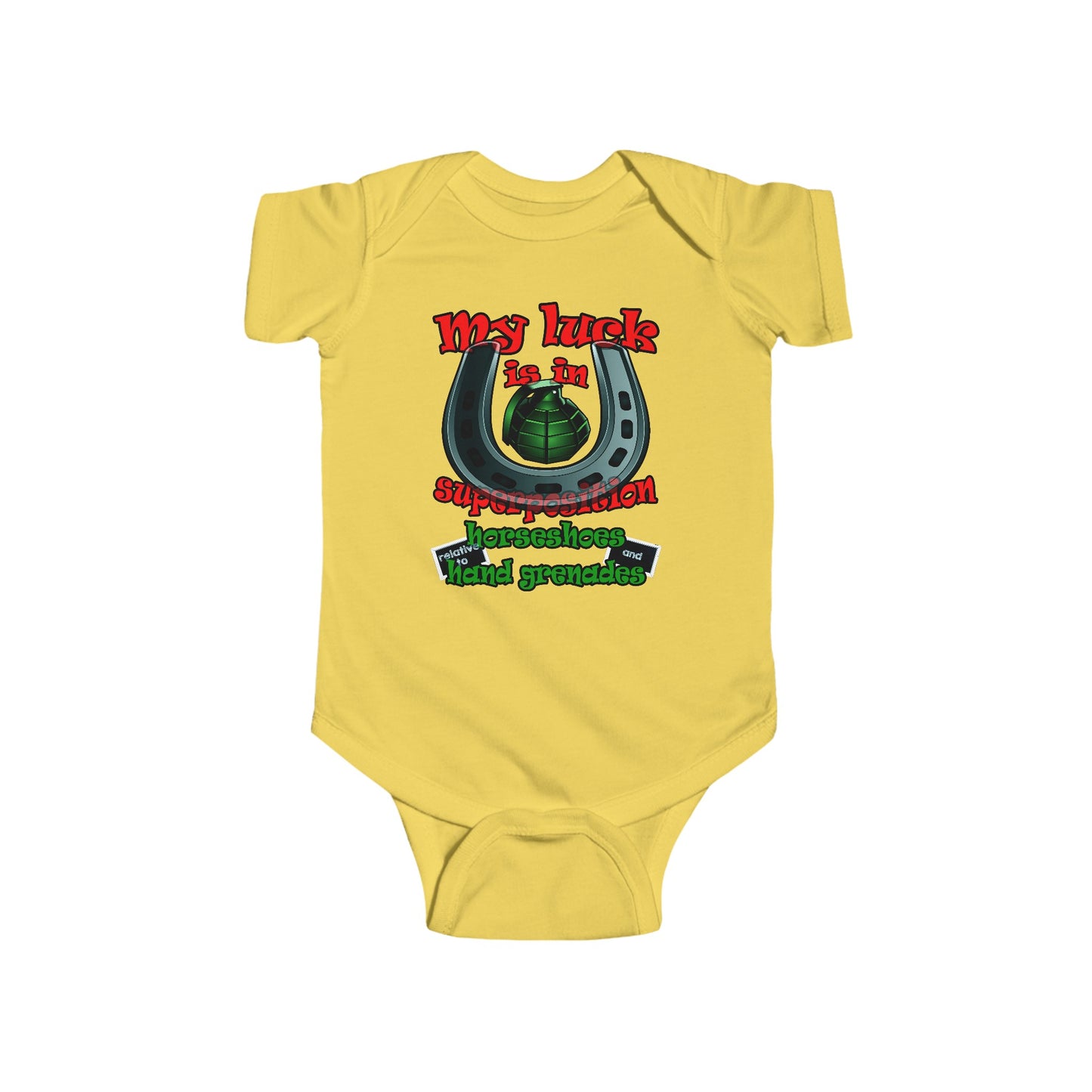 my luck - Infant Fine Jersey Bodysuit