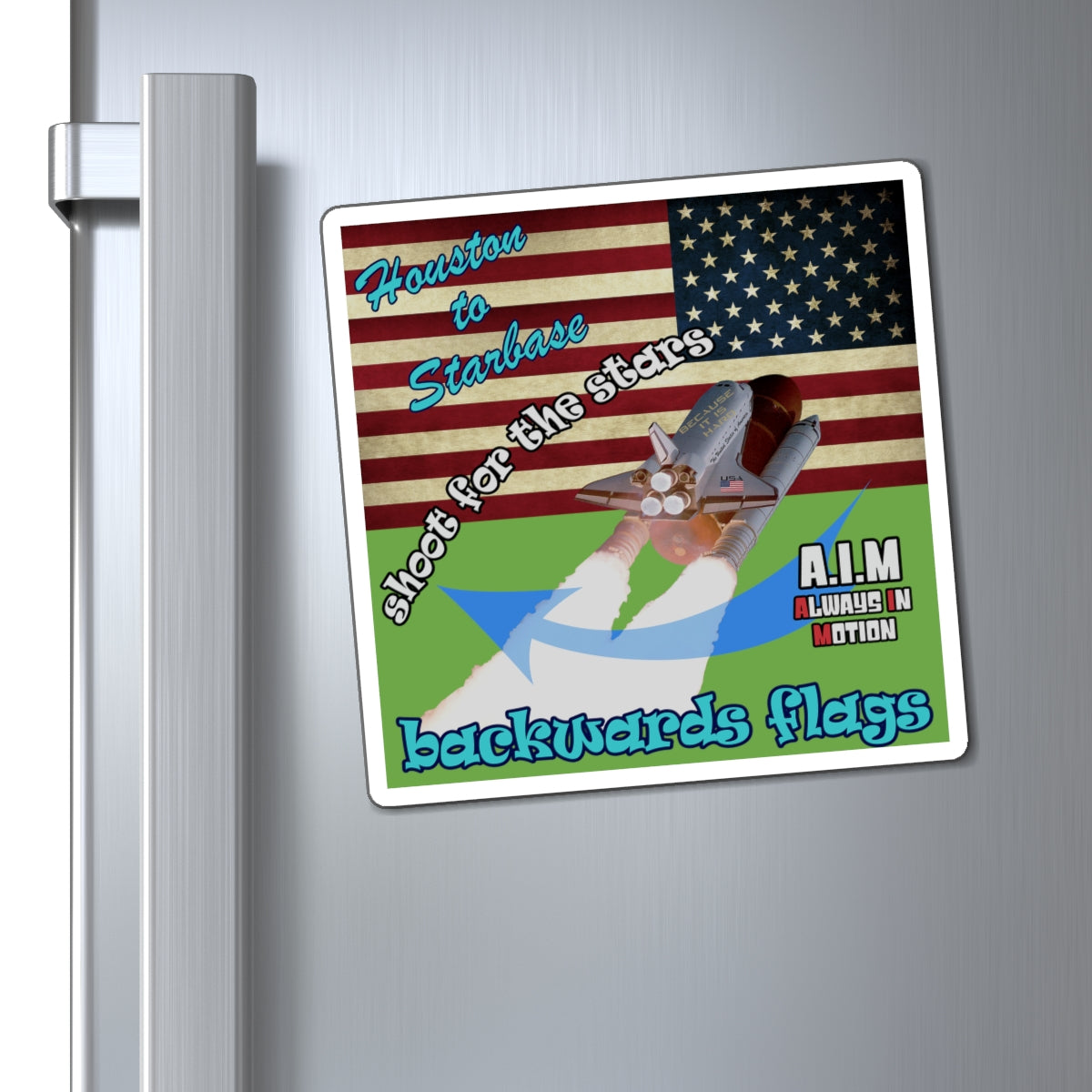 shoot for the stars - Magnets - (green)