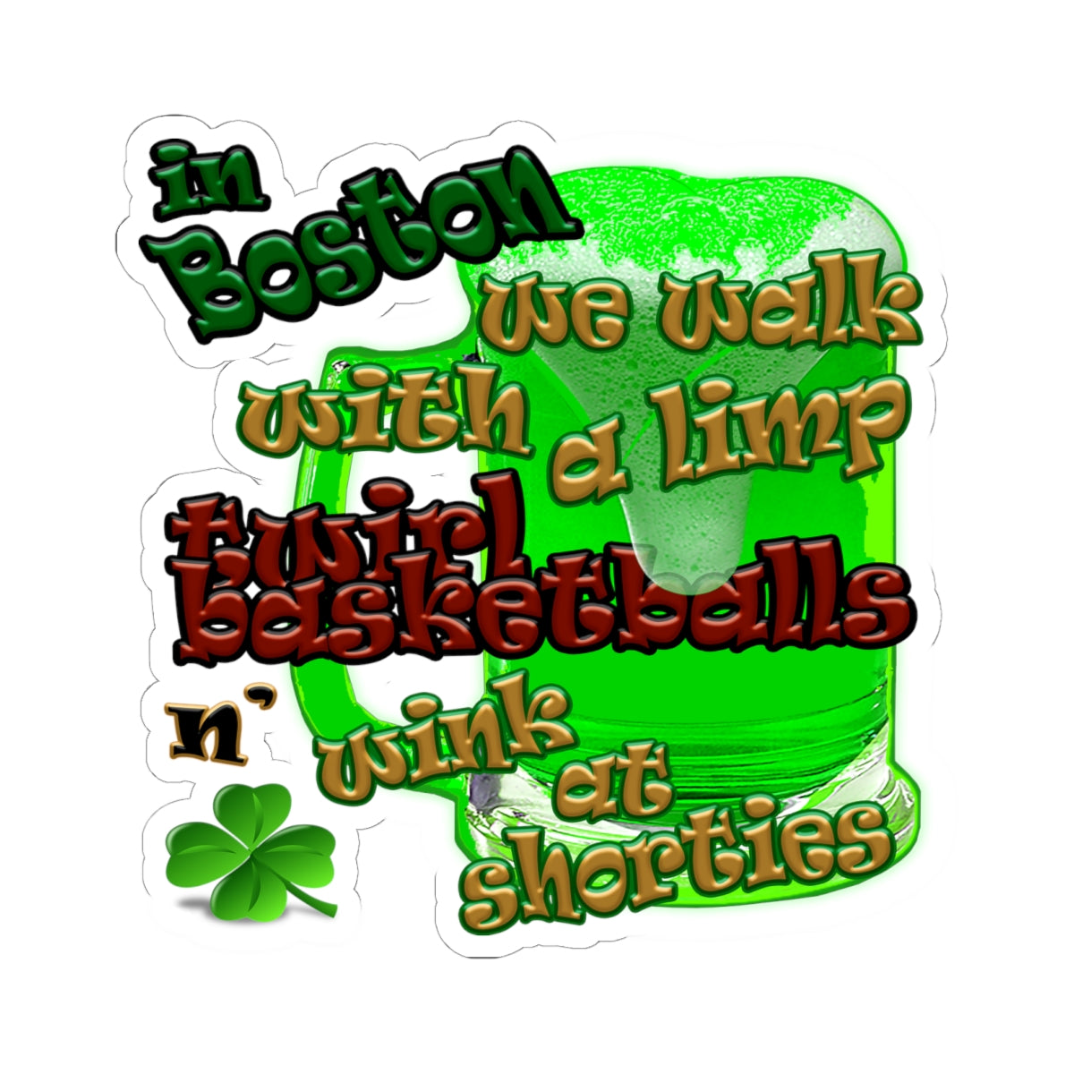 celtics logo - Kiss-Cut Stickers