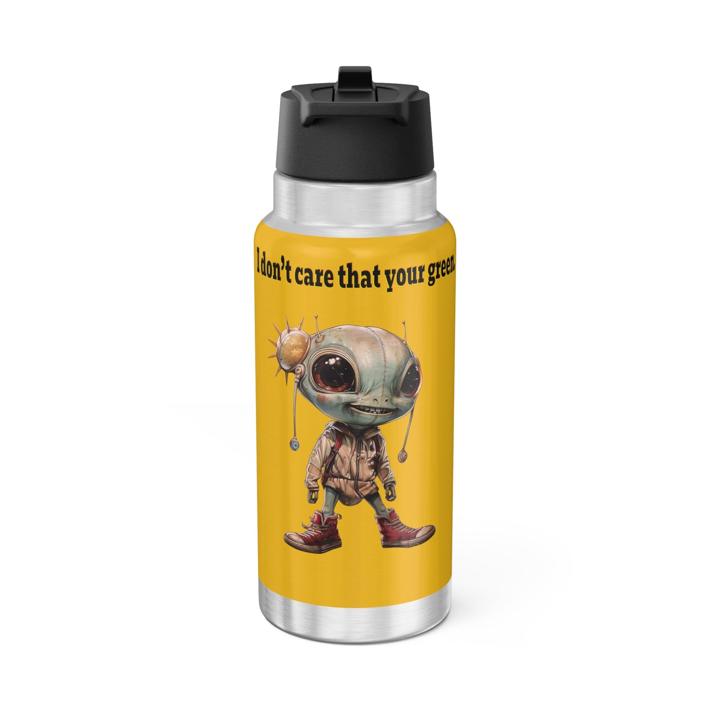 I don't care that your grey - Gator Tumbler, 32oz (yellow)