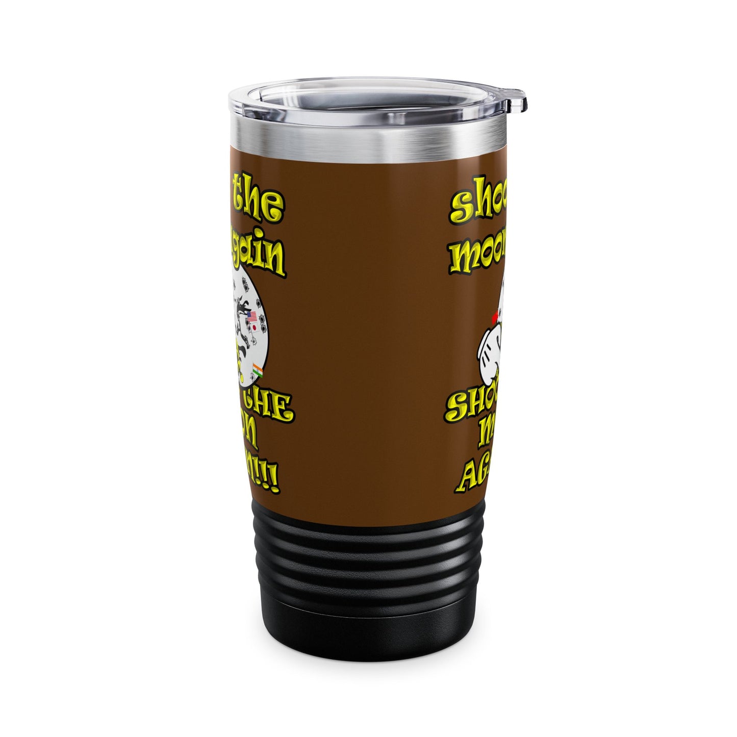 shoot the moon again - Ringneck Tumbler, 20oz (brown)
