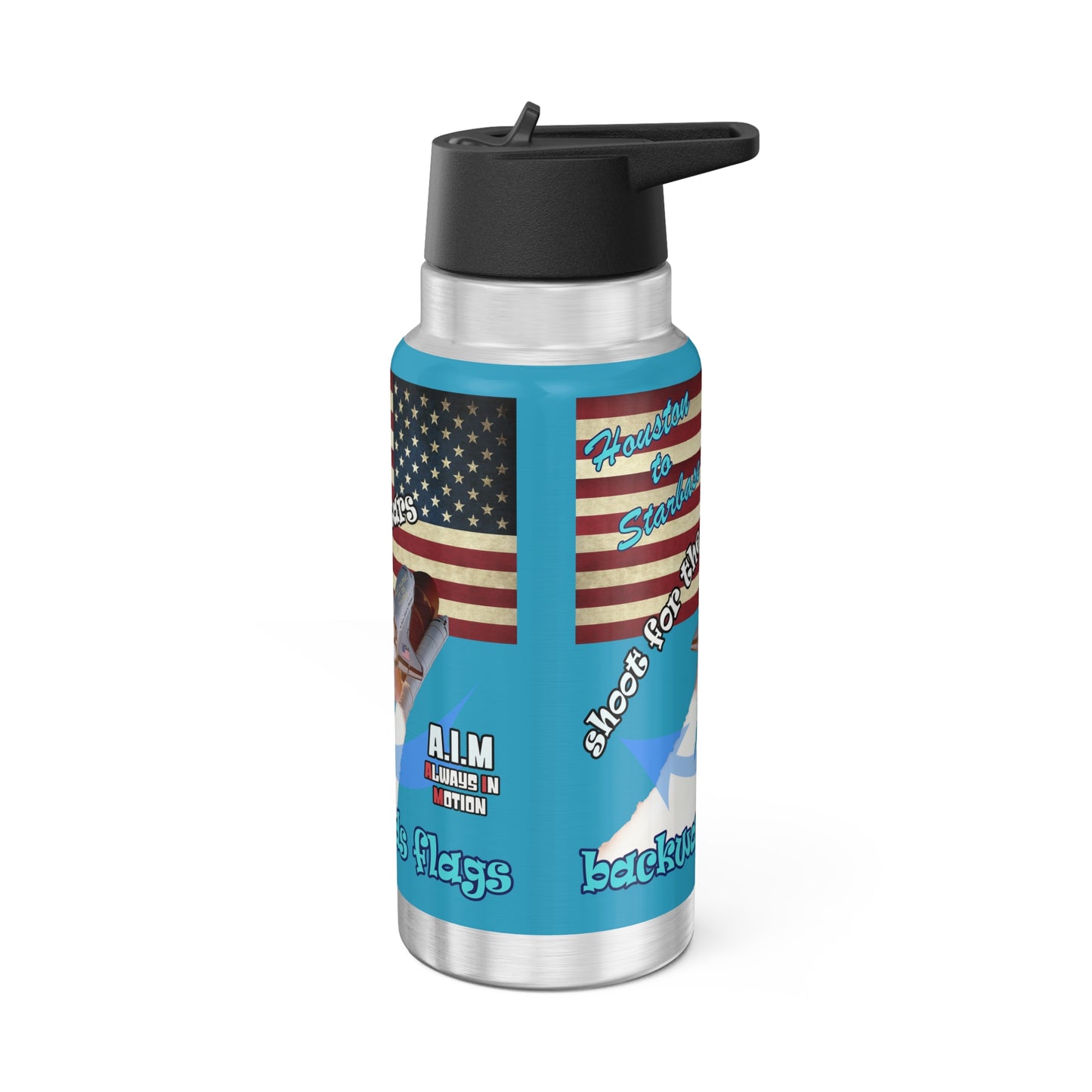 shoot for the stars - Gator Tumbler, 32oz (turquoise)