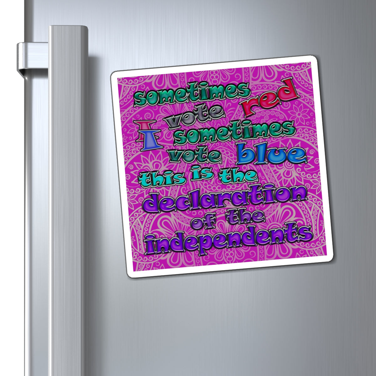 declaration of the independents - Magnets - (pink swirl)