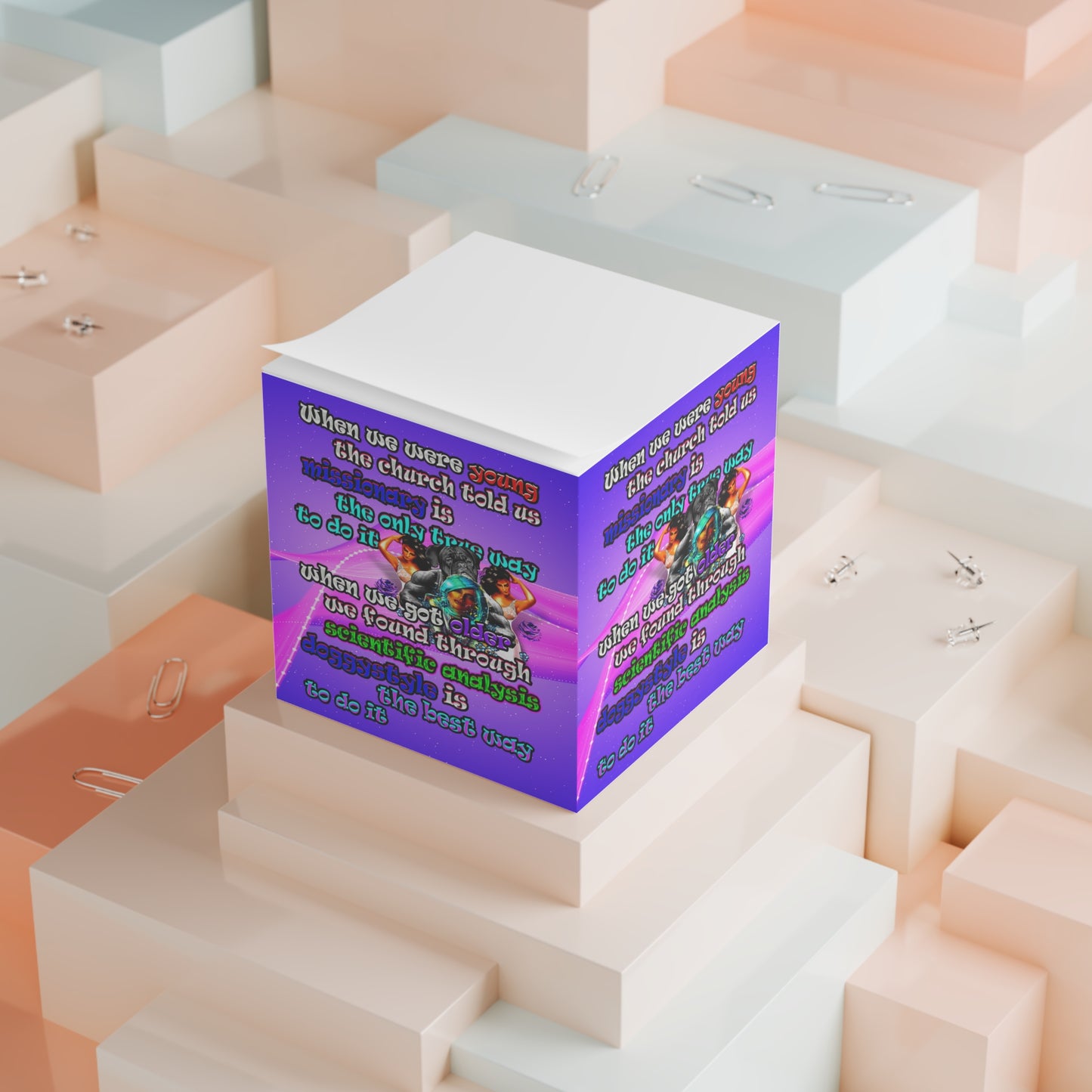 doggystyle - note cube (purple-pink wave)