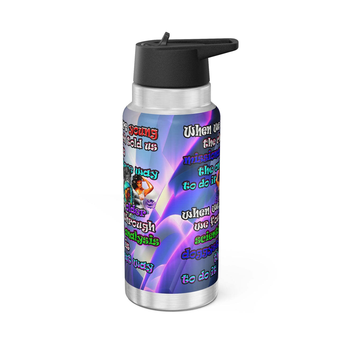 doggystyle - Gator Tumbler, 32oz (grey-pink wave)