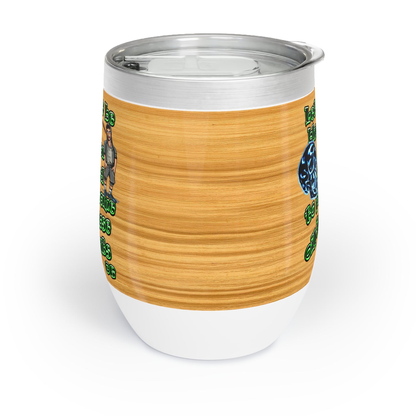 og - Chill Wine Tumbler (butterscotch wood finish)