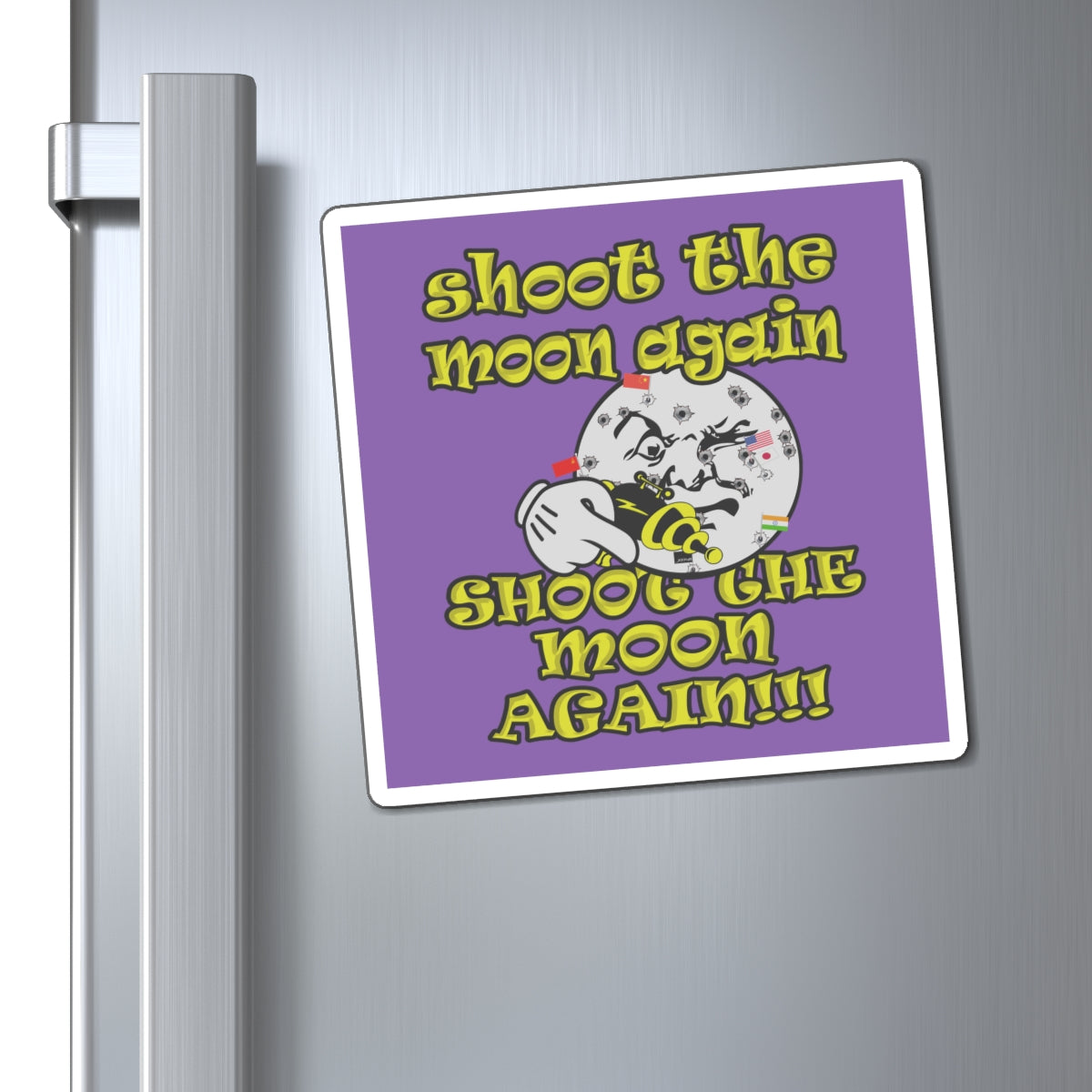 shoot the moon again - Magnets - (light purple)