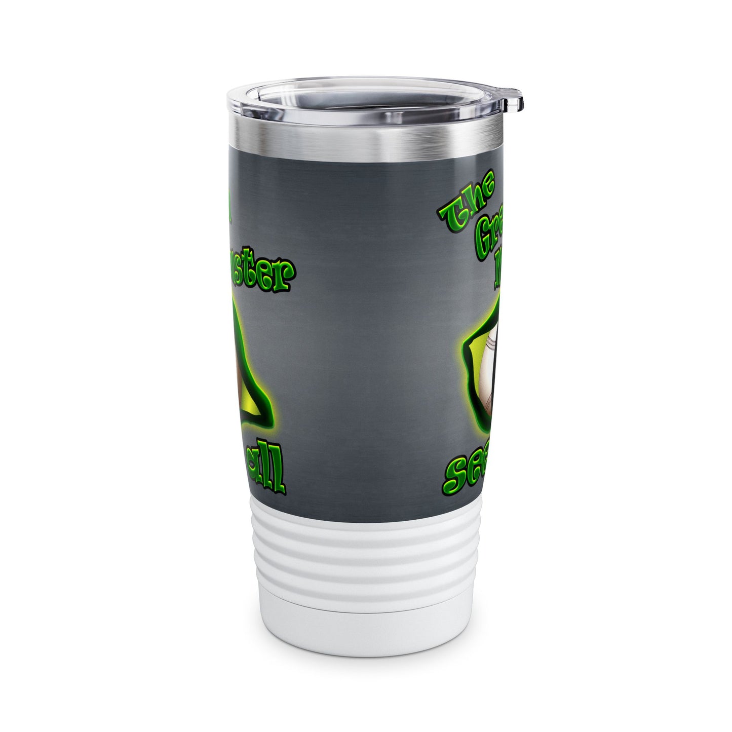 green monster - Ringneck Tumbler, 20oz (grey-light grey)
