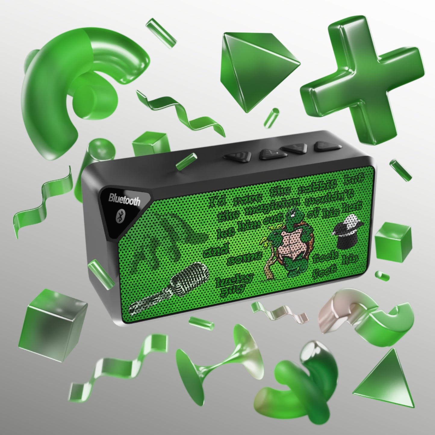 turtle race - Jabba Bluetooth Speaker (green turf)