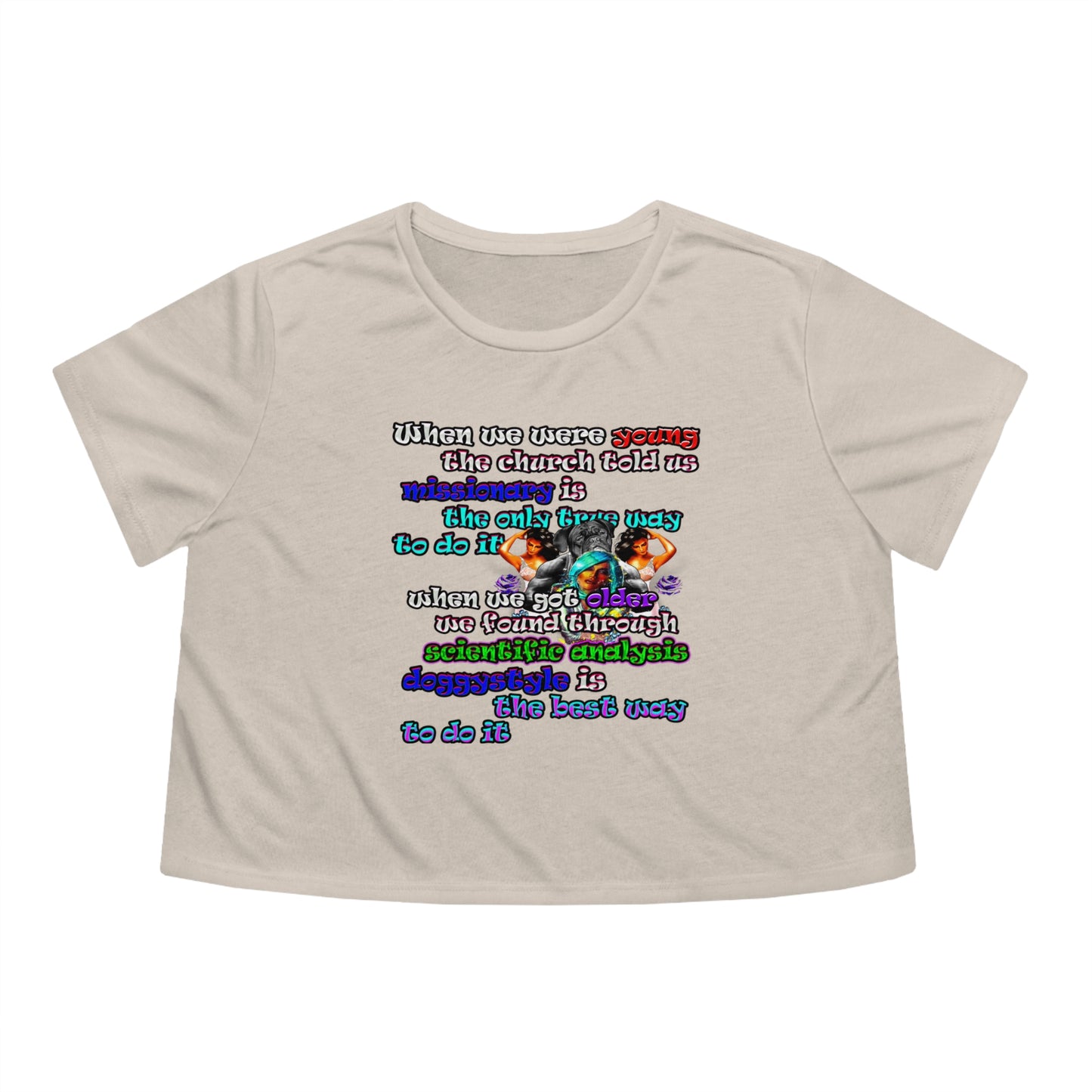 doggystyle - Women's Flowy Cropped Tee