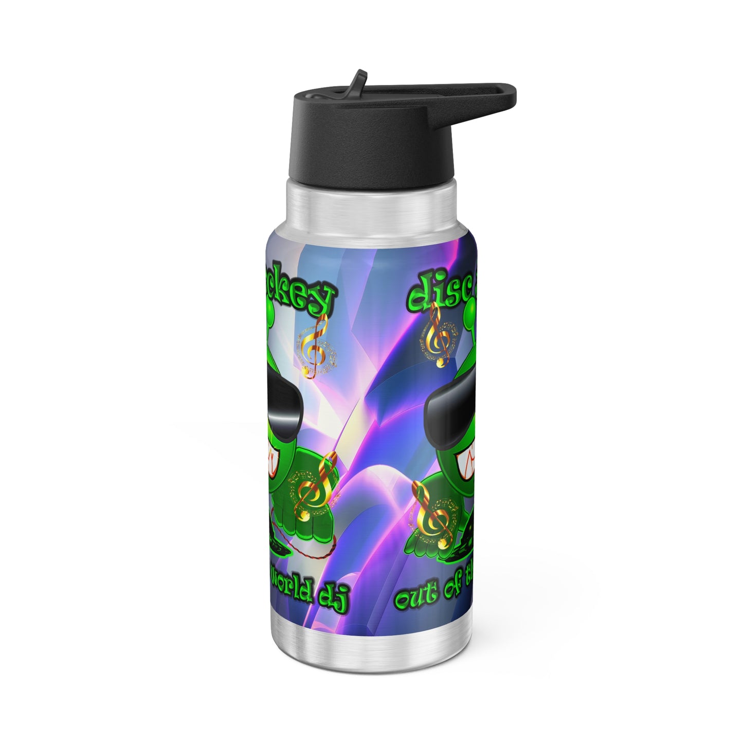 disc jockey - Gator Tumbler, 32oz (grey-pink wave)
