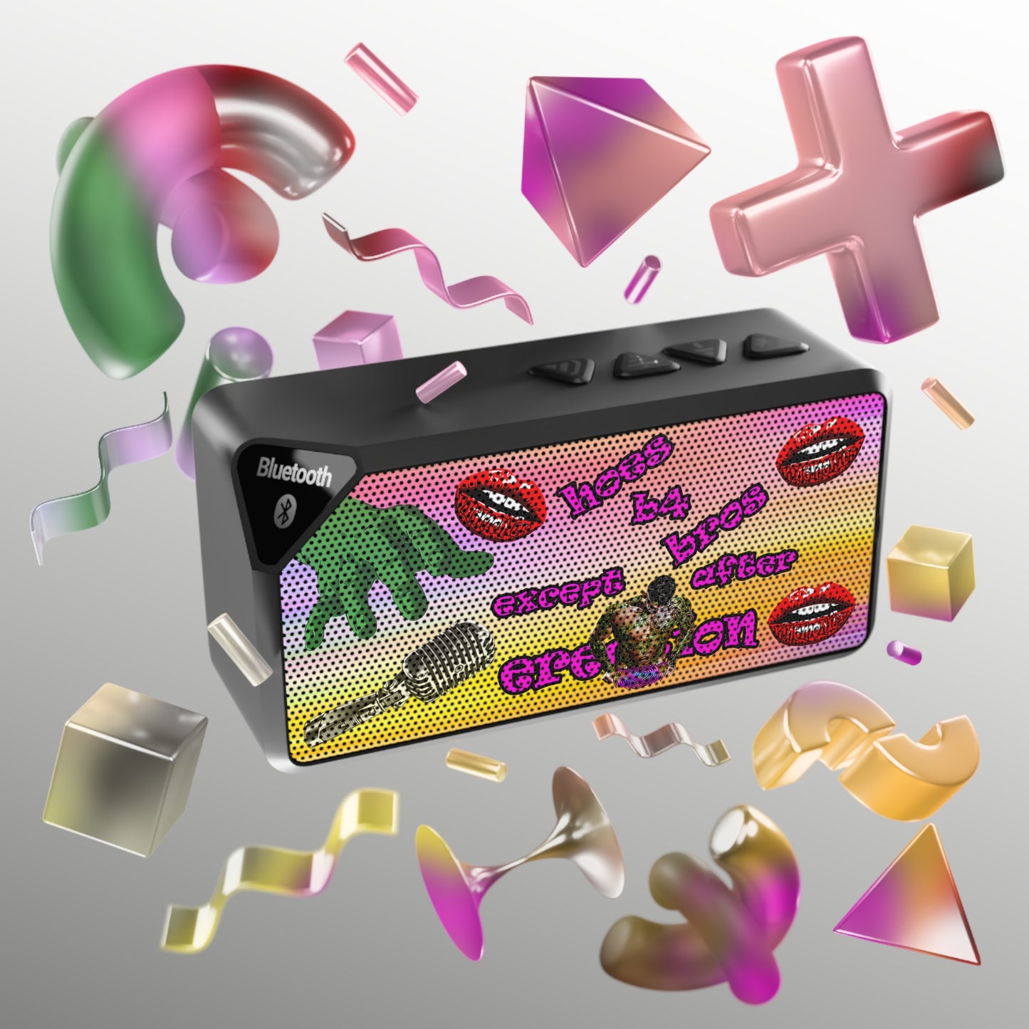 hoes b4 bros - Jabba Bluetooth Speaker (color blur)