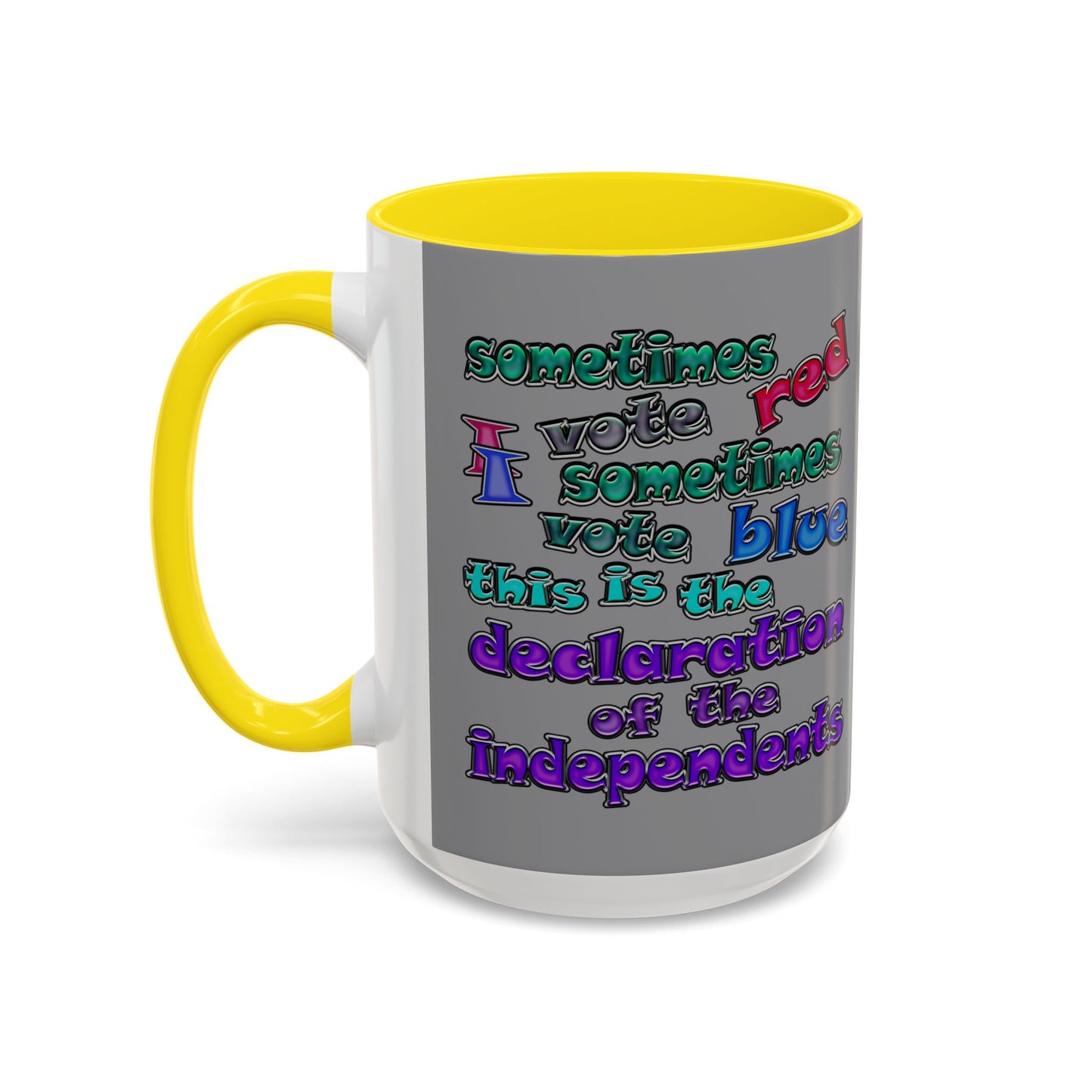 declaration of the independents - Accent Mug (grey)