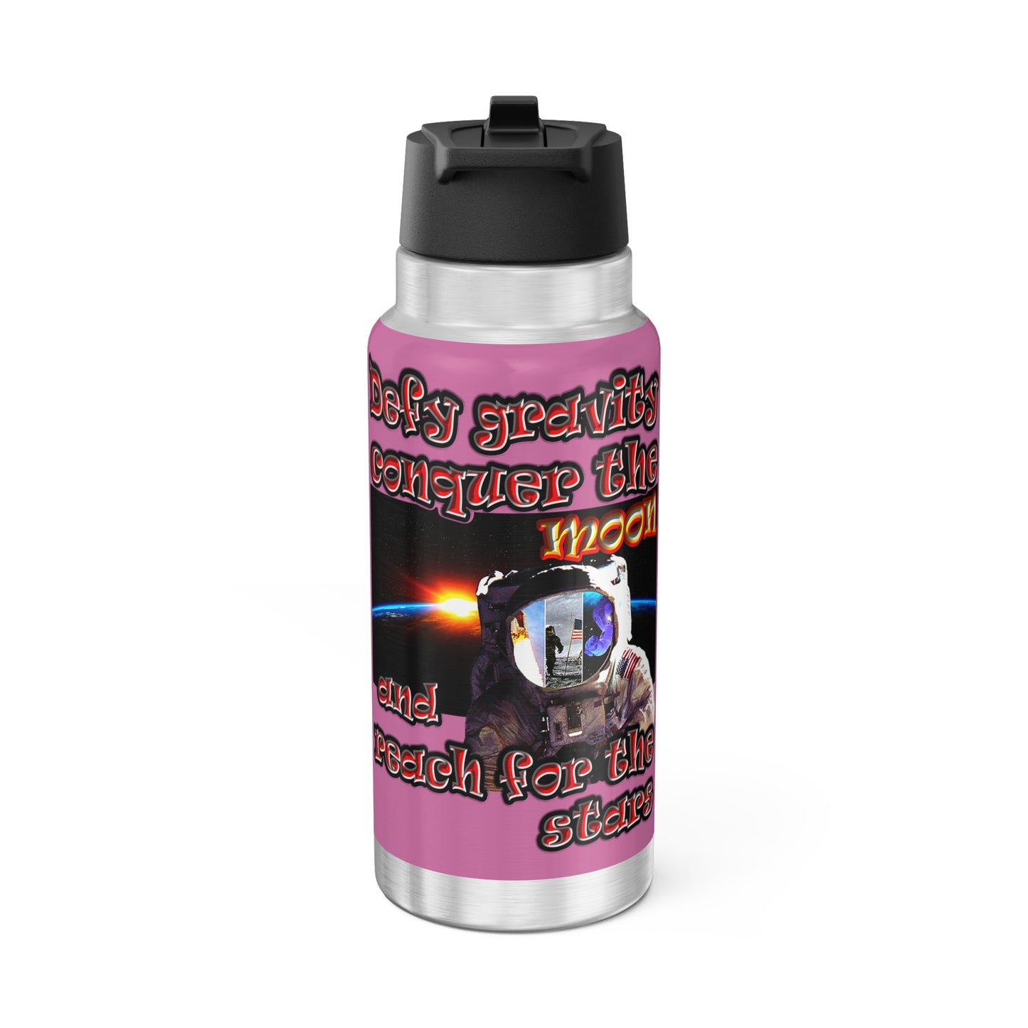 defy conquer reach - Gator Tumbler, 32oz (light pink)