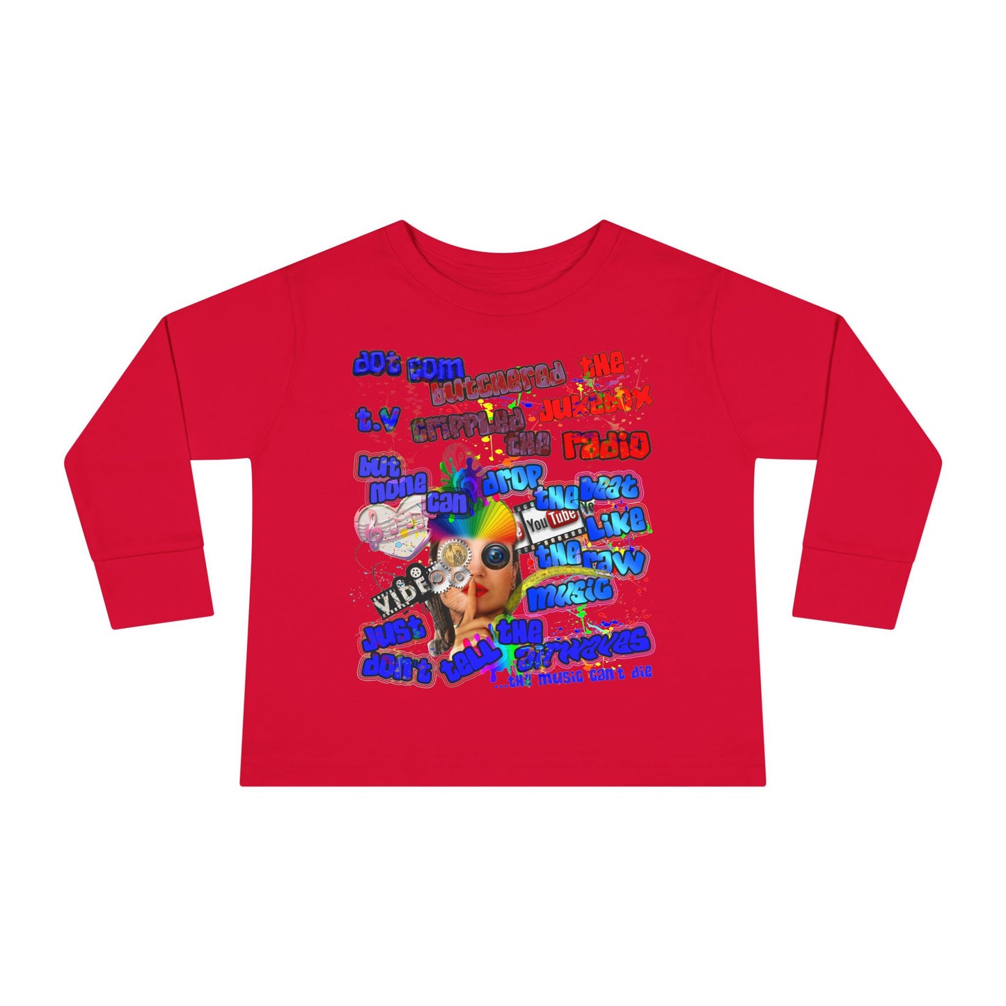 drop the beat - Toddler Long Sleeve Tee