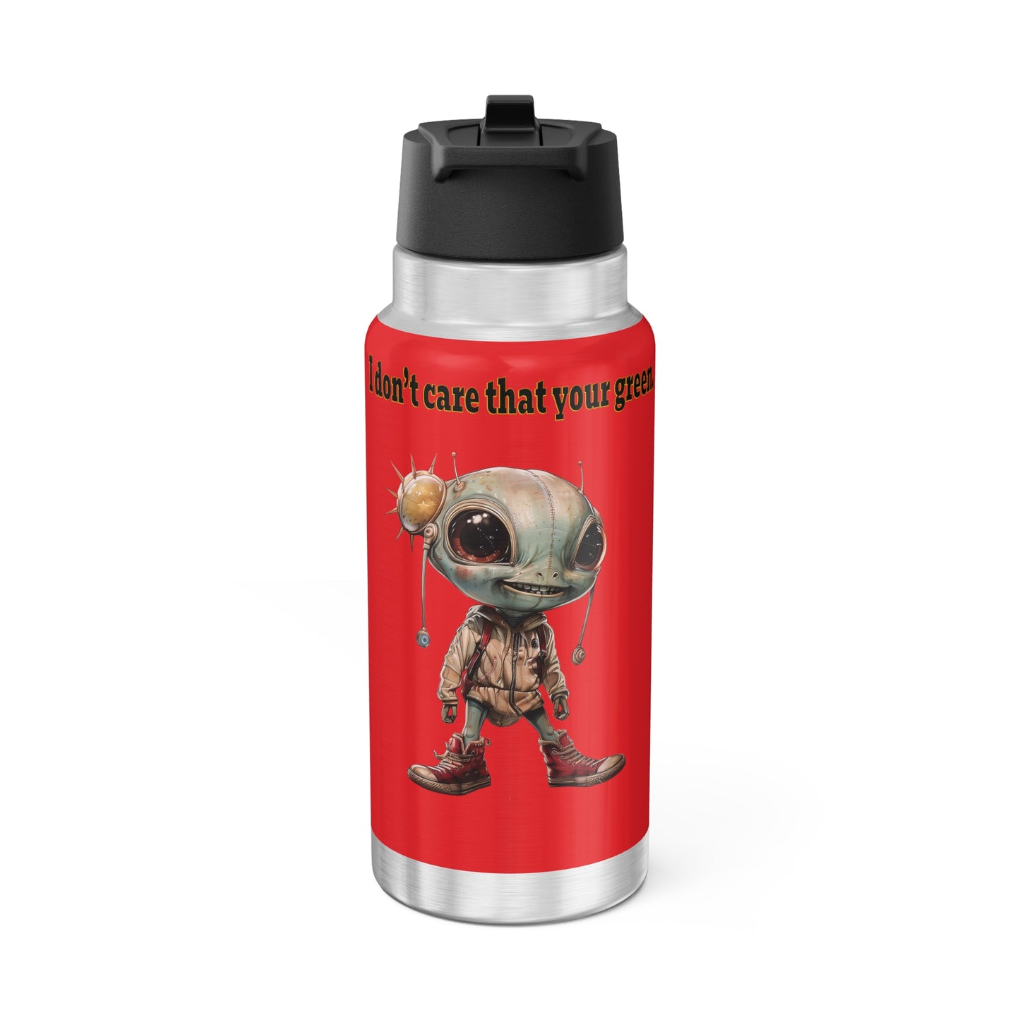 I don't care that your grey - Gator Tumbler, 32oz (red)