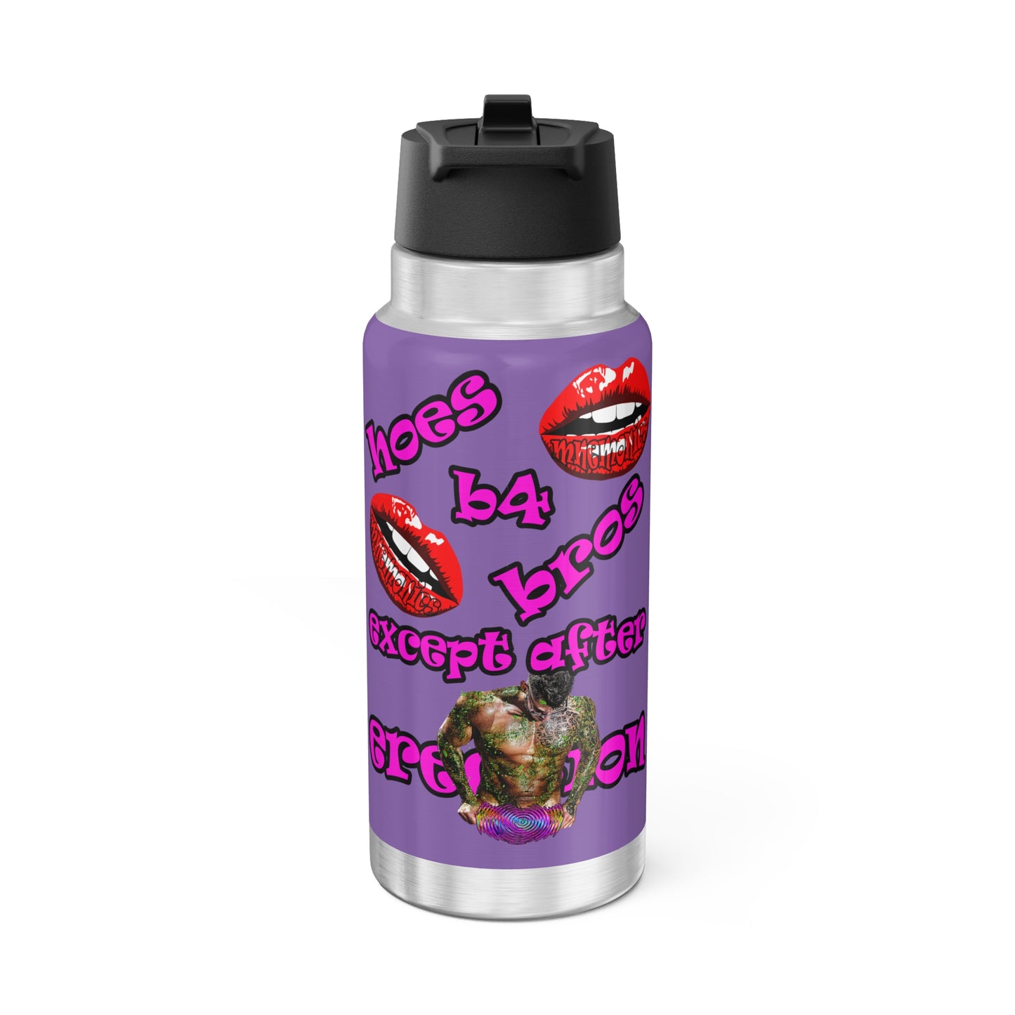 hoes b4 bros - Gator Tumbler, 32oz (light purple)