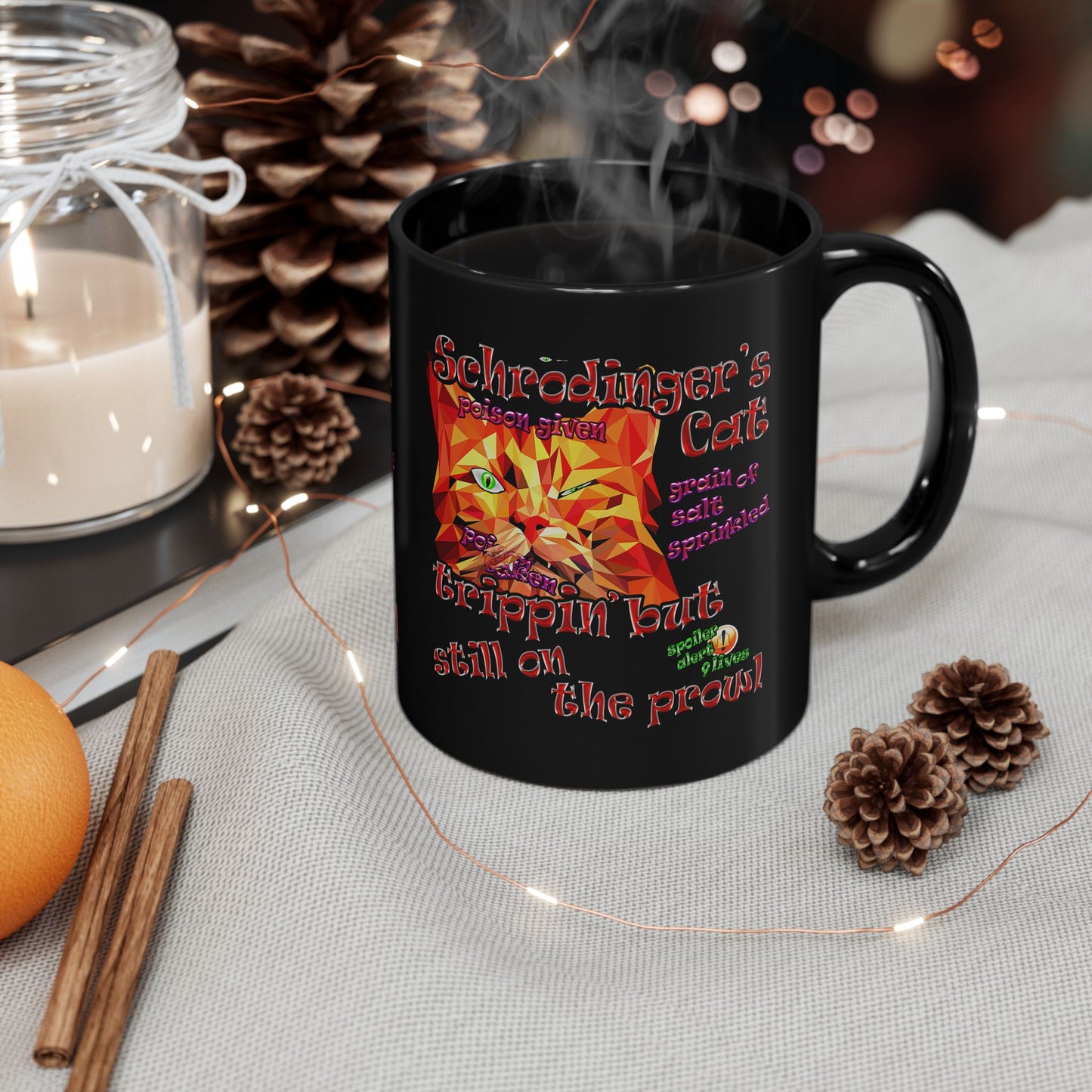 schrodinger's cat - Black Mug (black)
