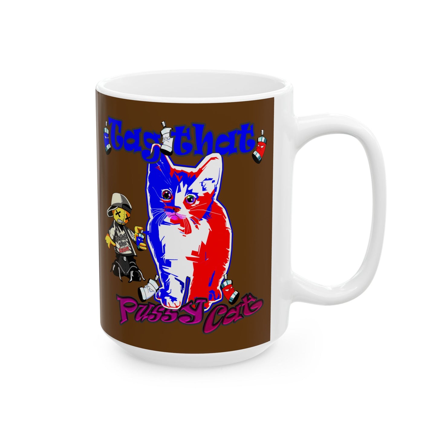 tag that - White Mug (brown)
