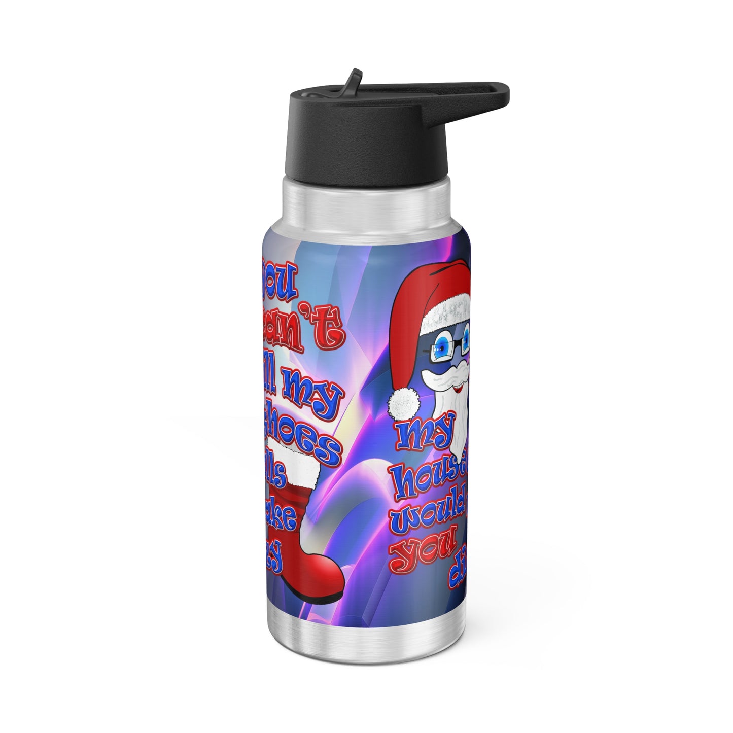 santa's shoes - Gator Tumbler, 32oz (grey-pink wave)