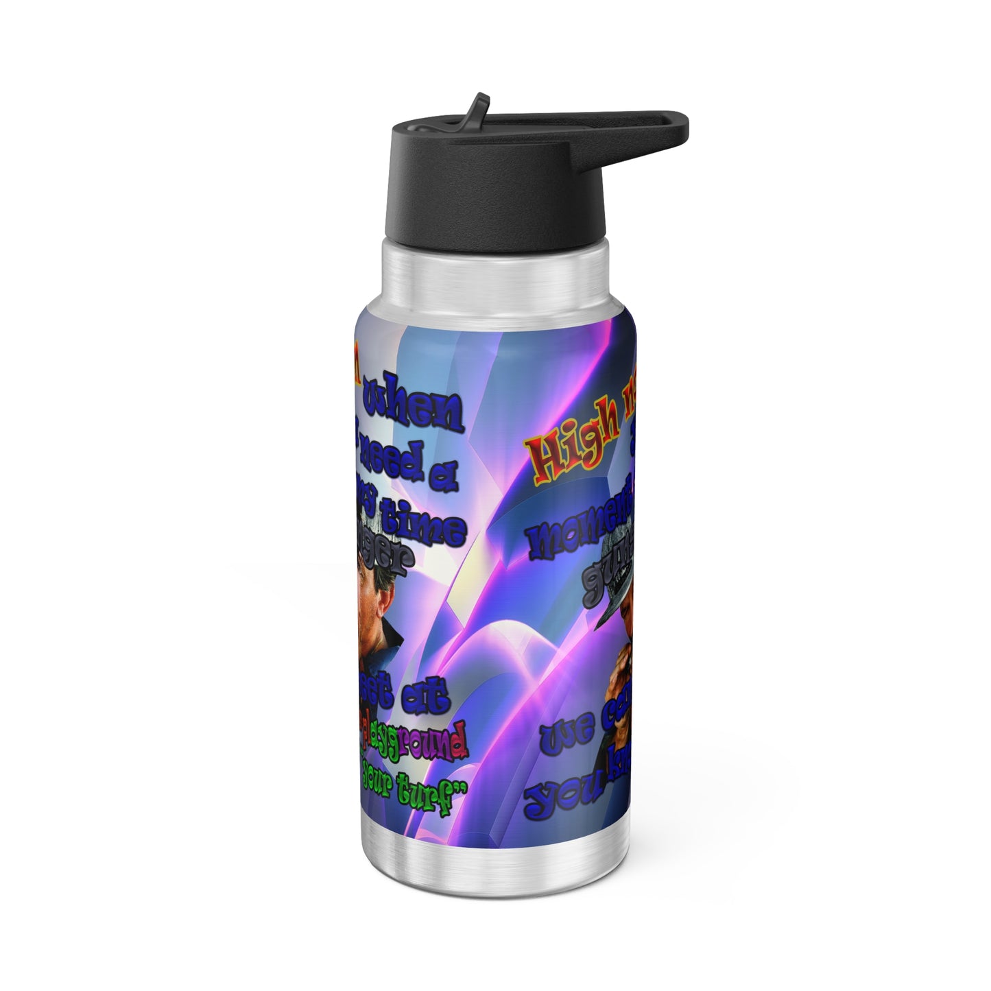 high noon - Gator Tumbler, 32oz (grey-pink wave)
