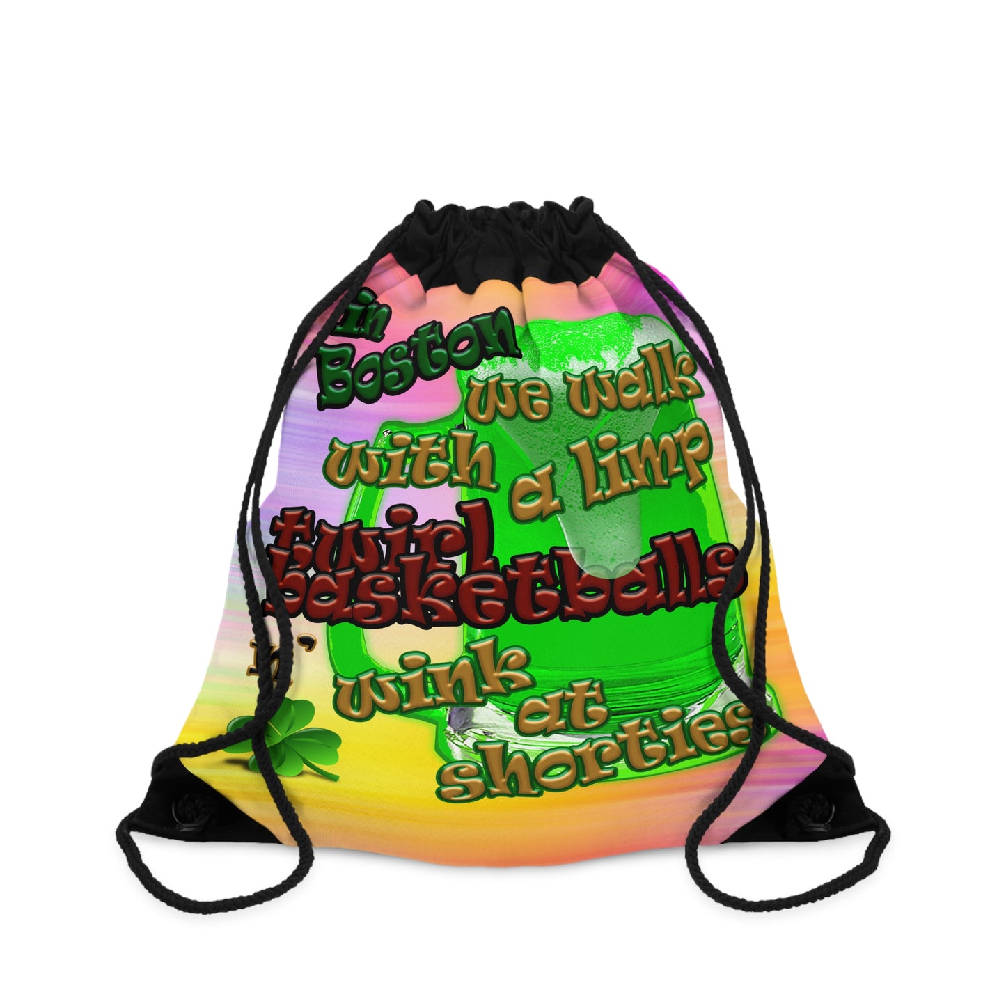 celtics logo - Drawstring Bag (color blur)