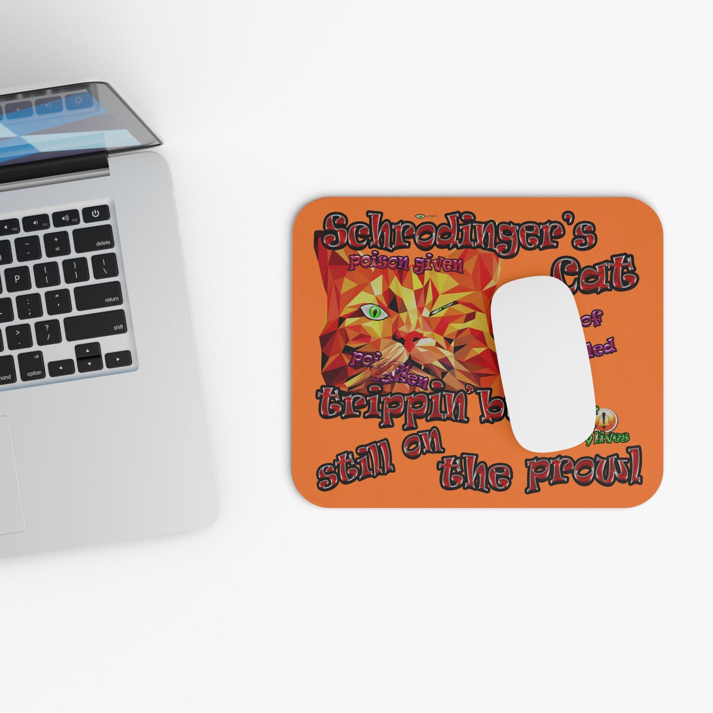 schrodinger's cat - Mouse Pad (Rectangle) (crusta)