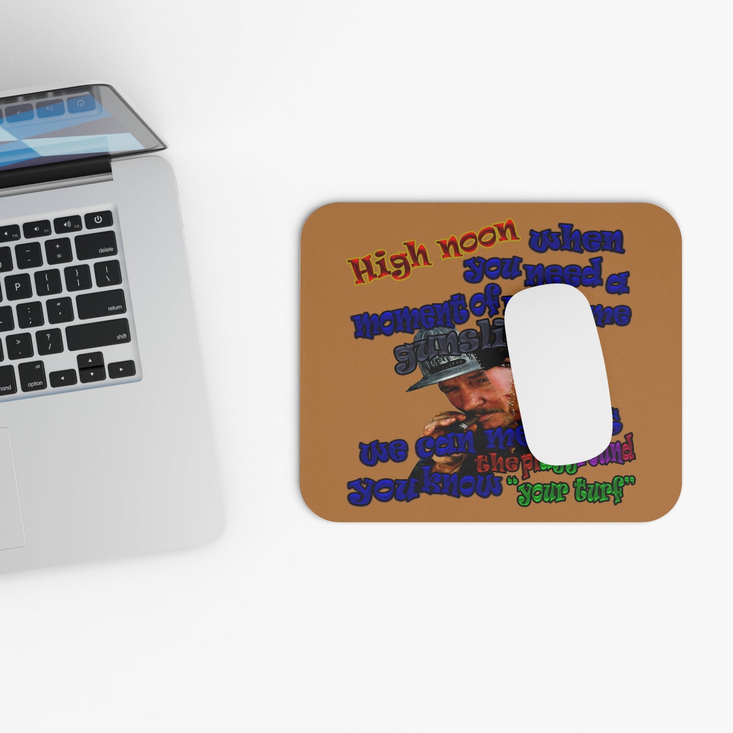 high noon - Mouse Pad (Rectangle) (light brown)