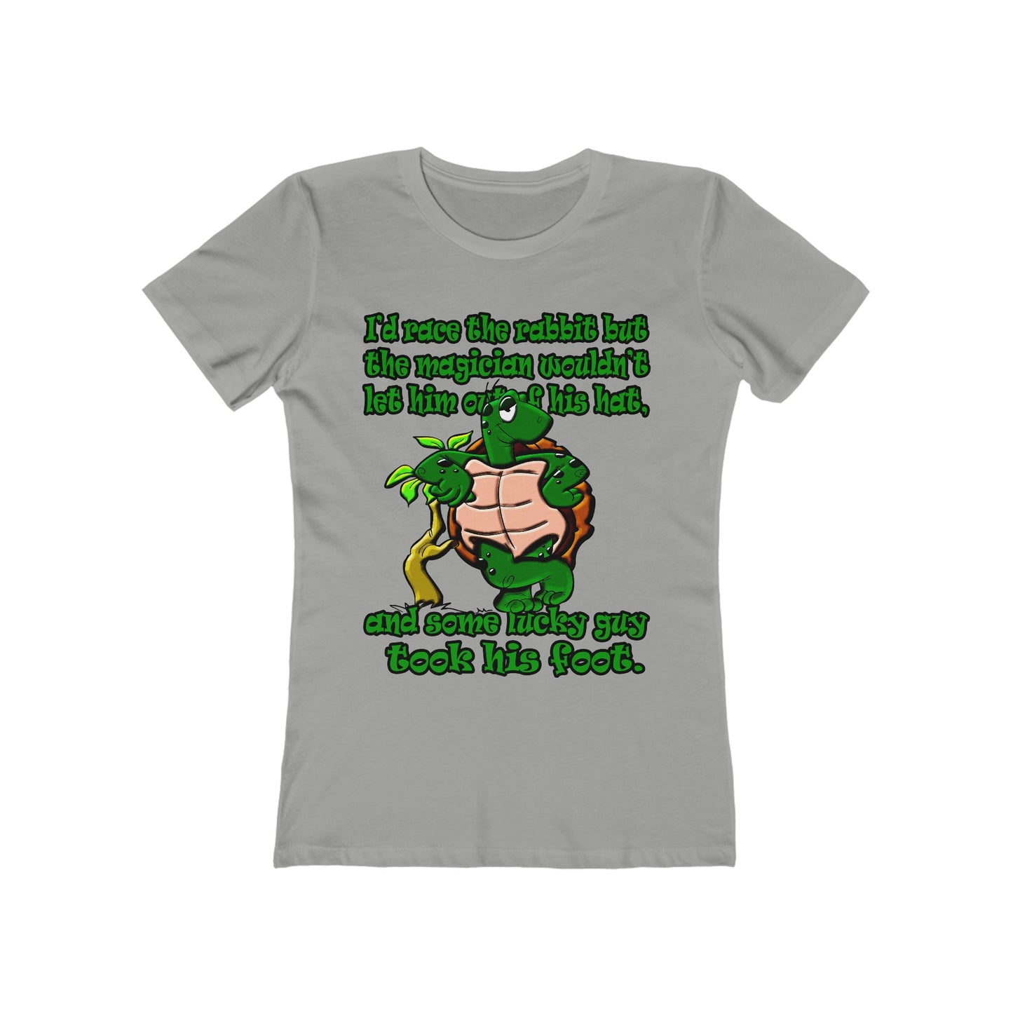 turtle race - Women's The Boyfriend Tee