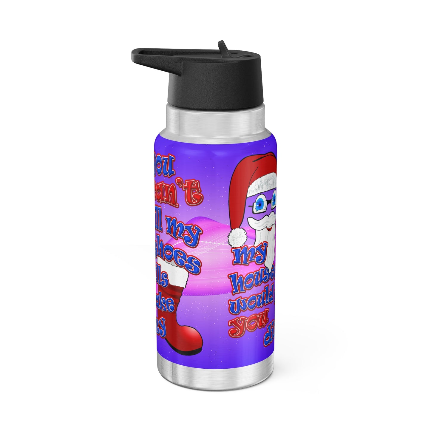 santa's shoes - Gator Tumbler, 32oz (purple-pink wave)