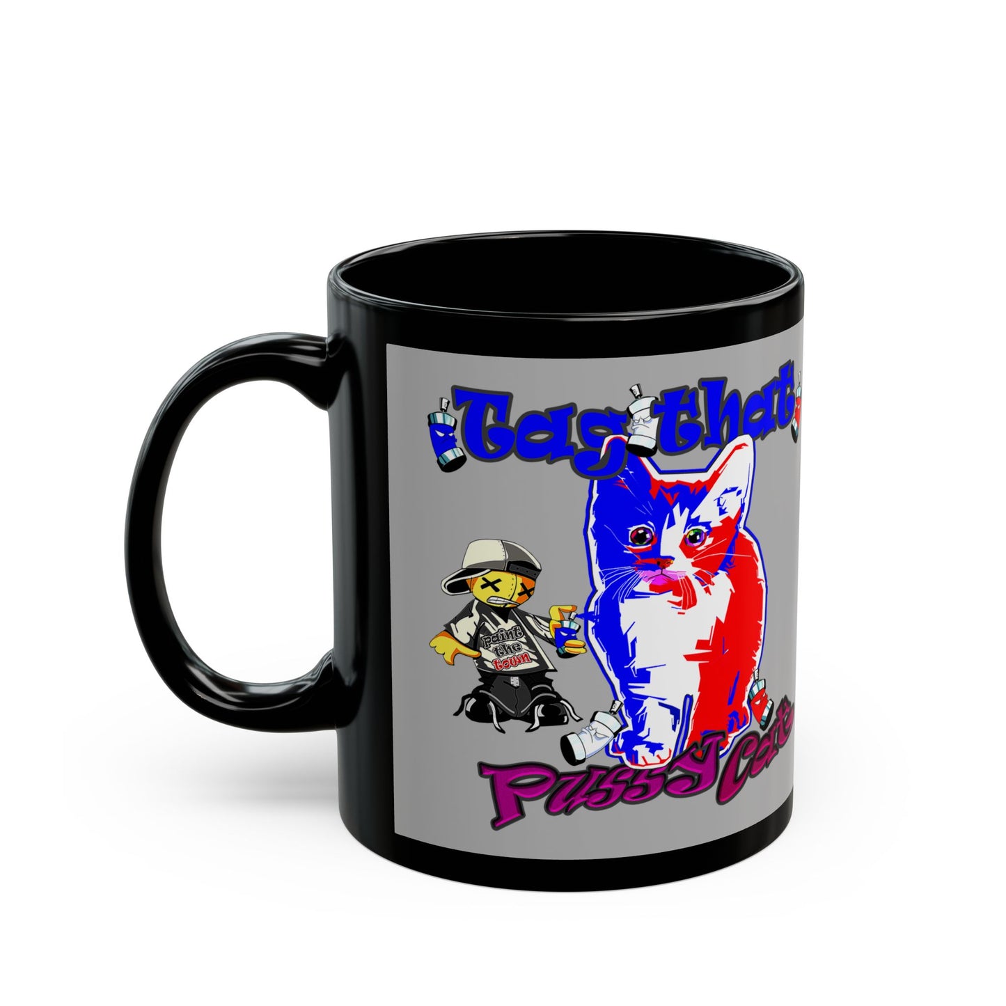 tag that - Black Mug (light grey)