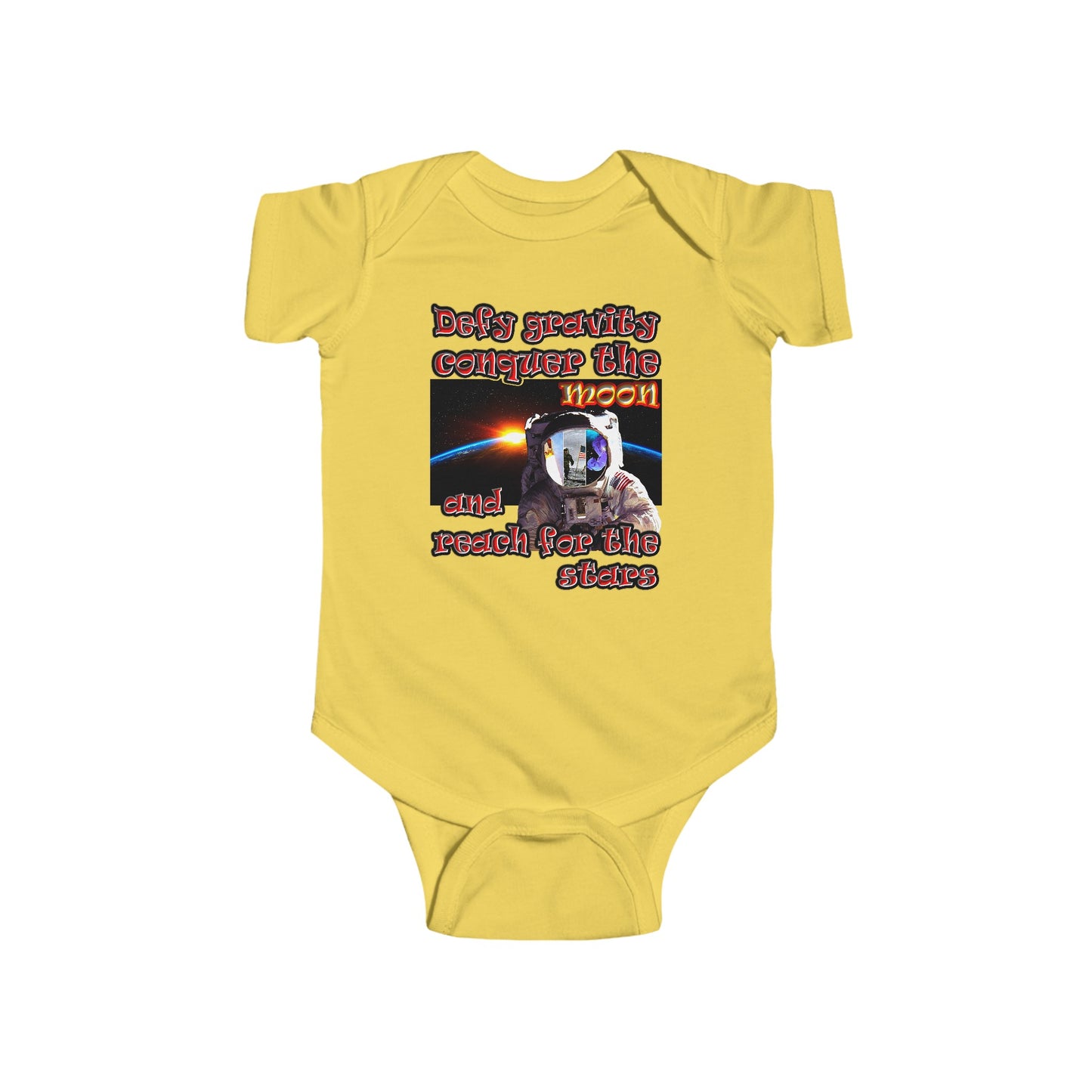 defy conquer reach - Infant Fine Jersey Bodysuit