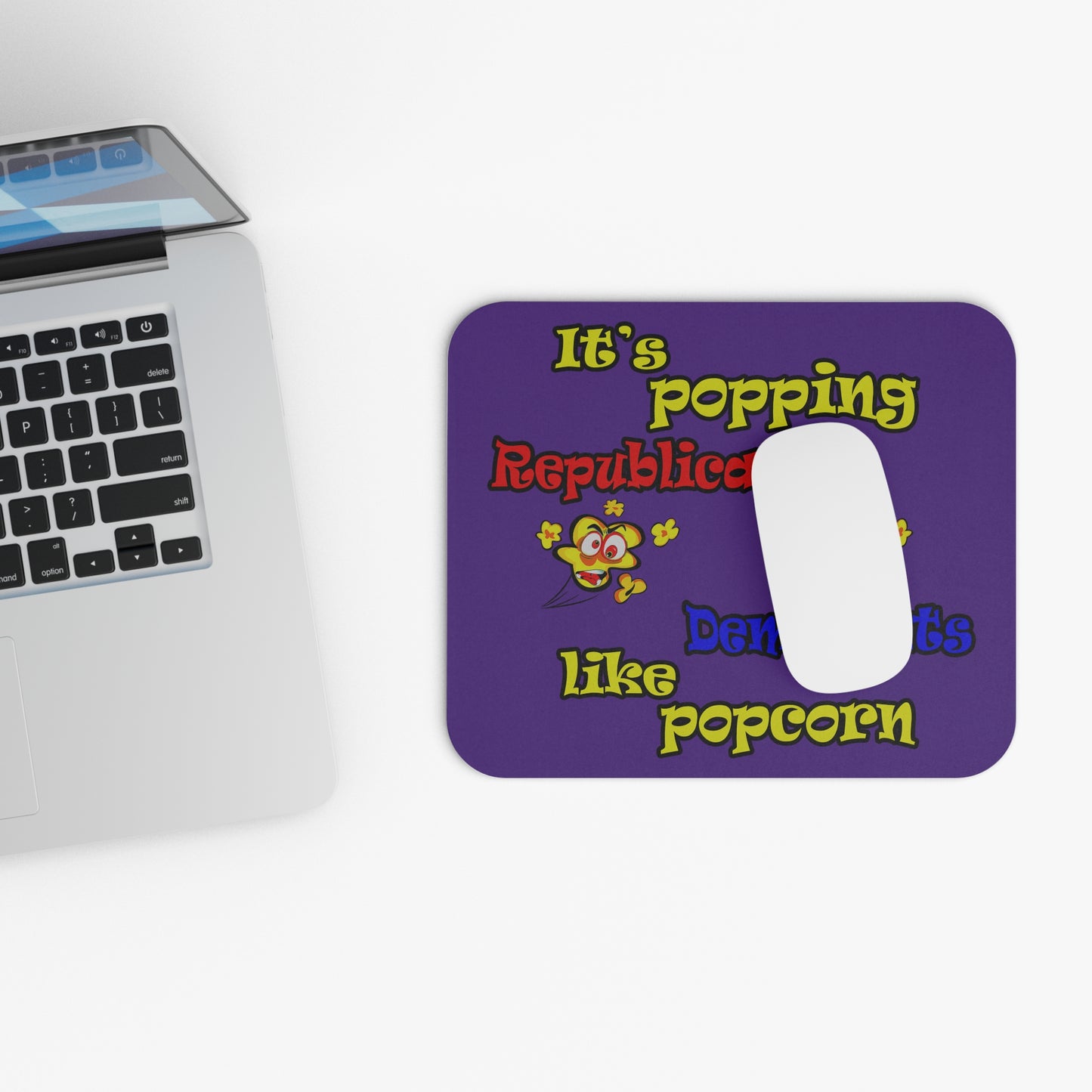 popping like popcorn - Mouse Pad (Rectangle) (purple)