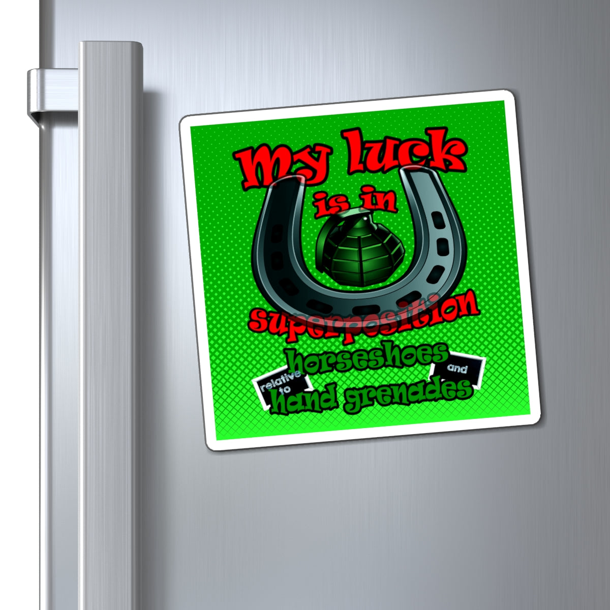 my luck - Magnets - (logo green)