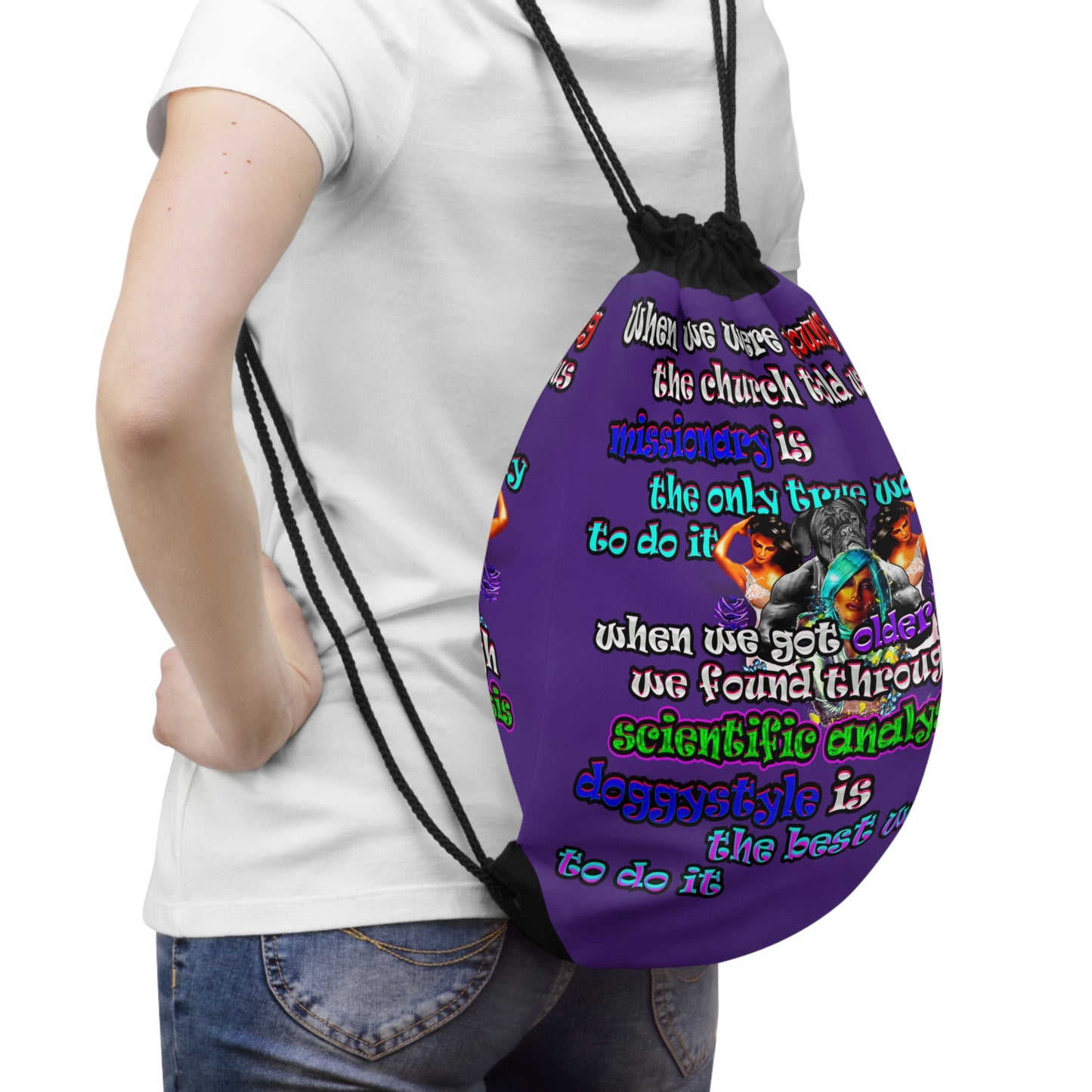doggystyle - Drawstring Bag (purple)